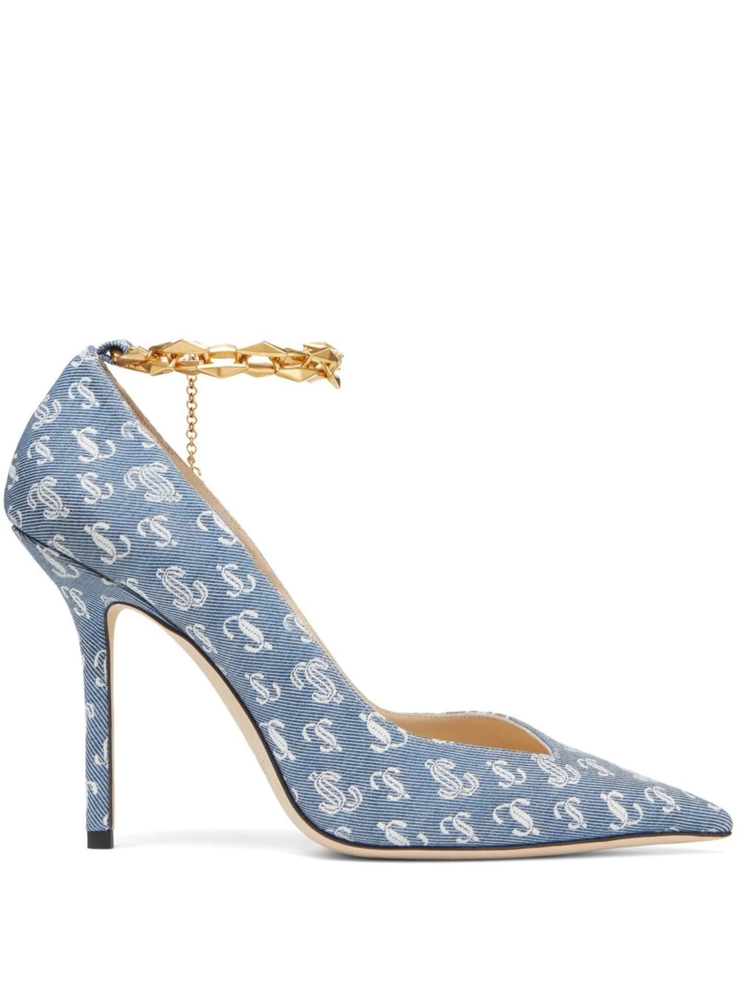 all-over logo-print pumps