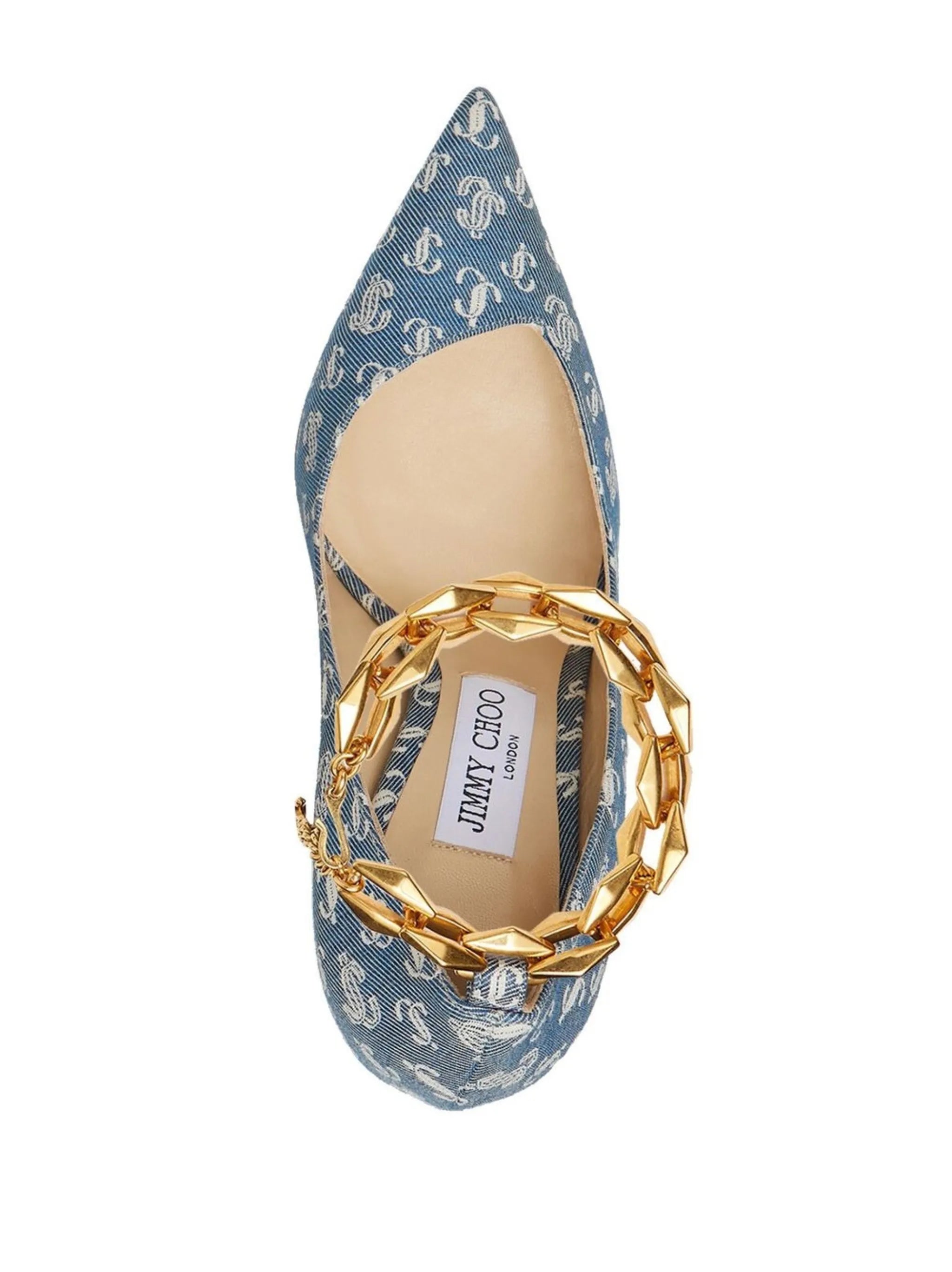 all-over logo-print pumps