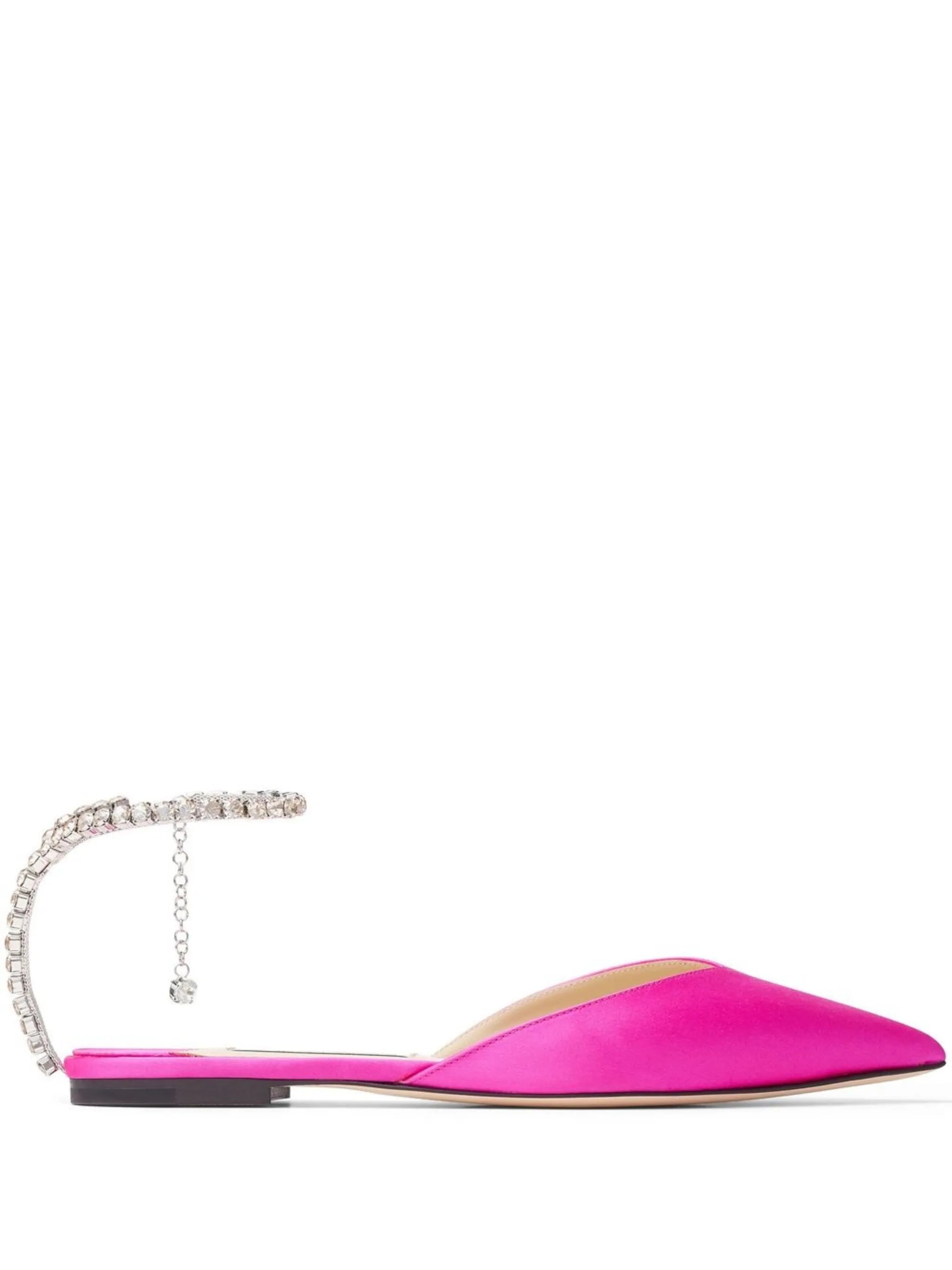 Saeda crystal-embellished pumps