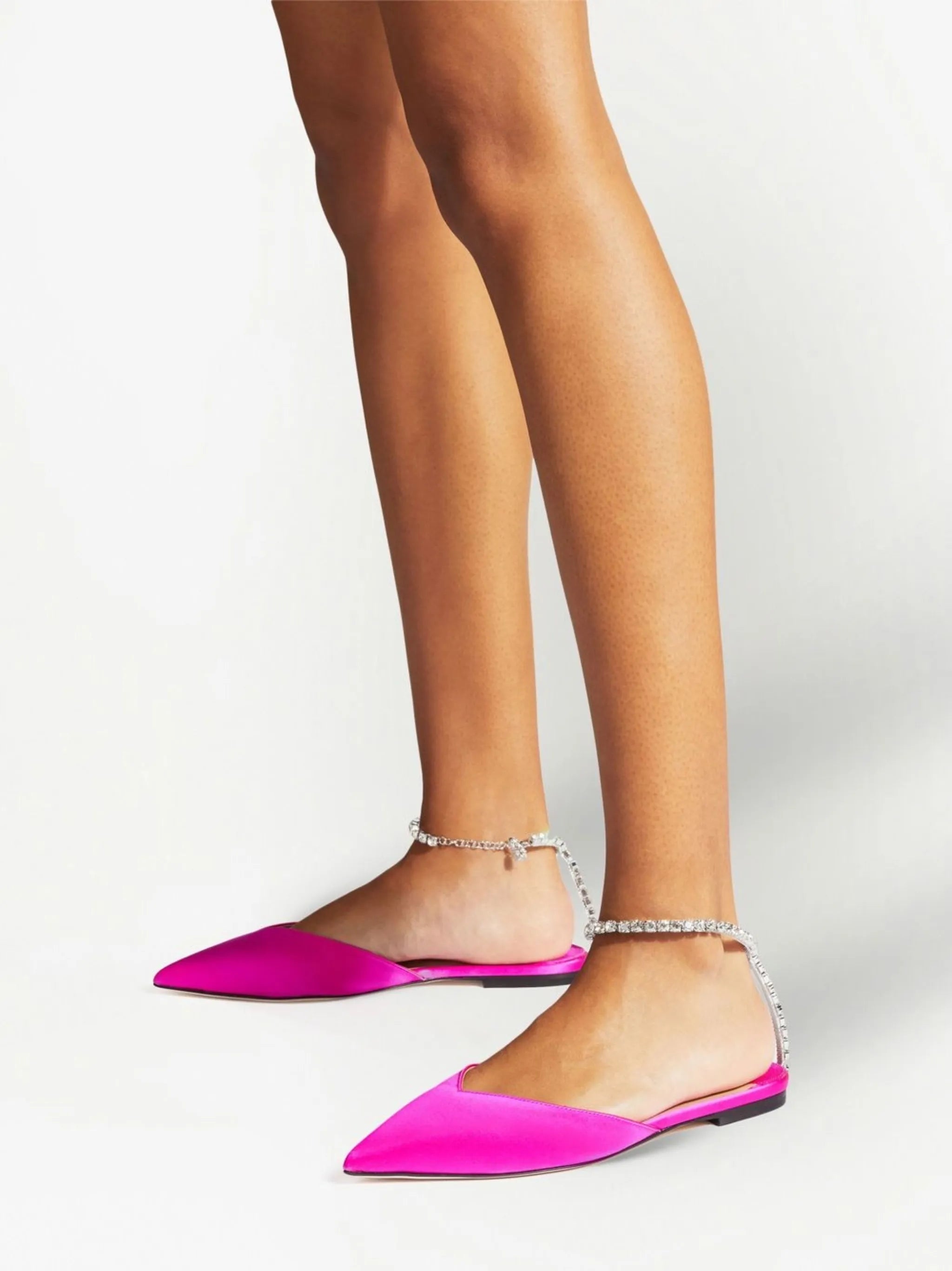 Saeda crystal-embellished pumps