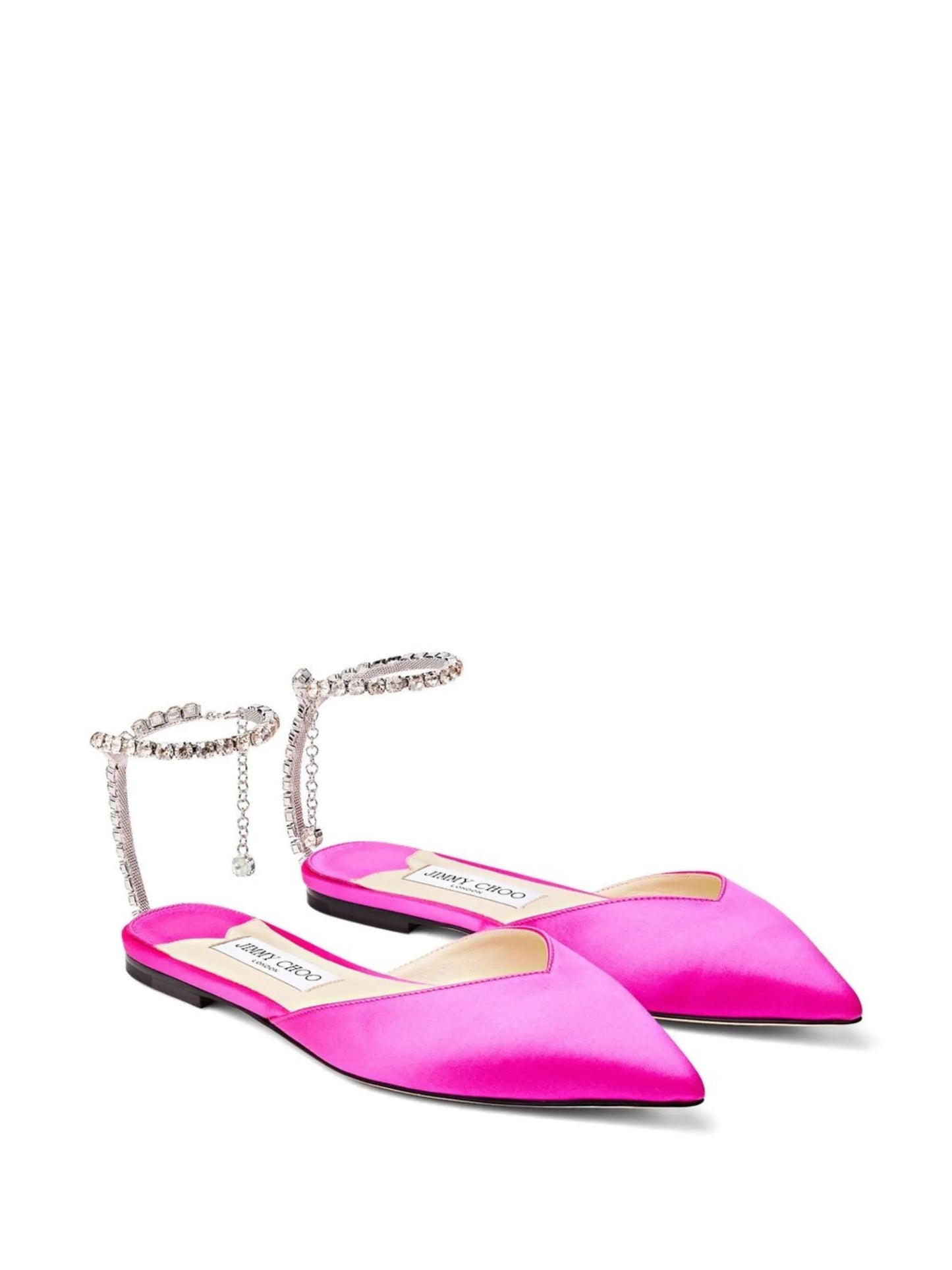 Saeda crystal-embellished pumps