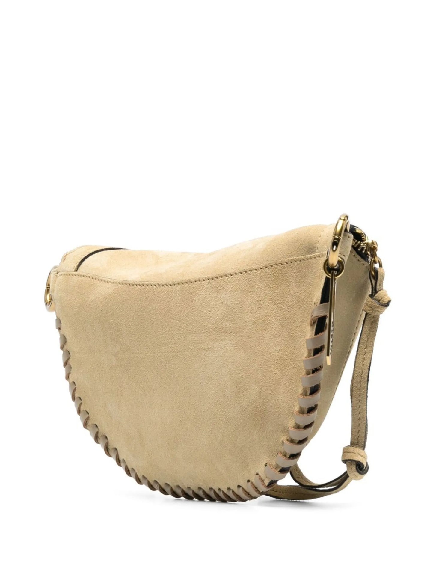 stitched edge shoulder bag