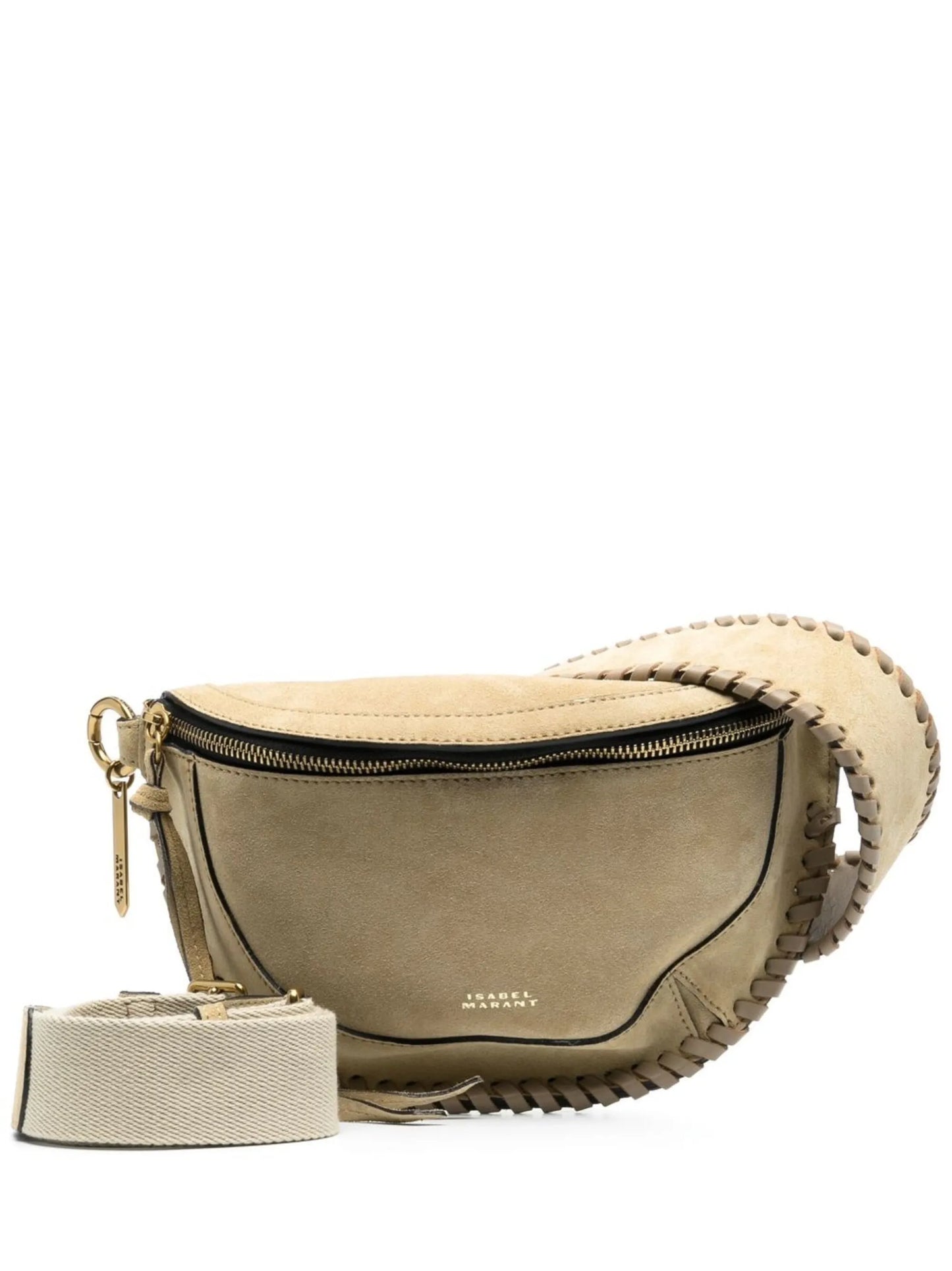 stitched edge shoulder bag
