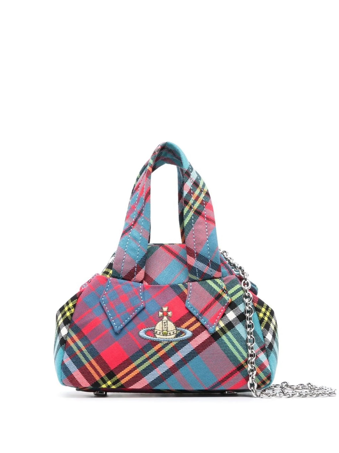 Yasmine tartan-check mini bag