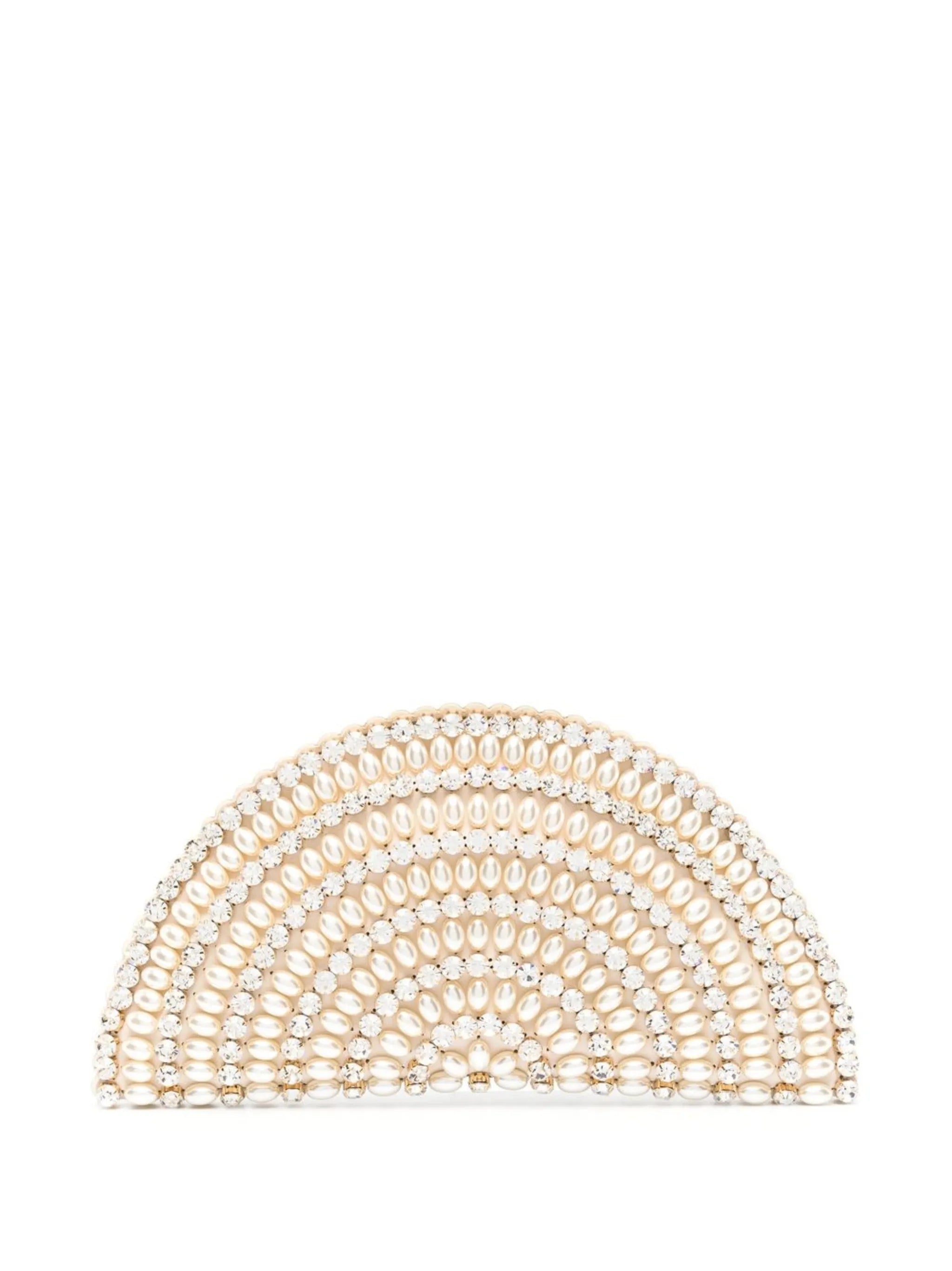Nuit curved clutch bag