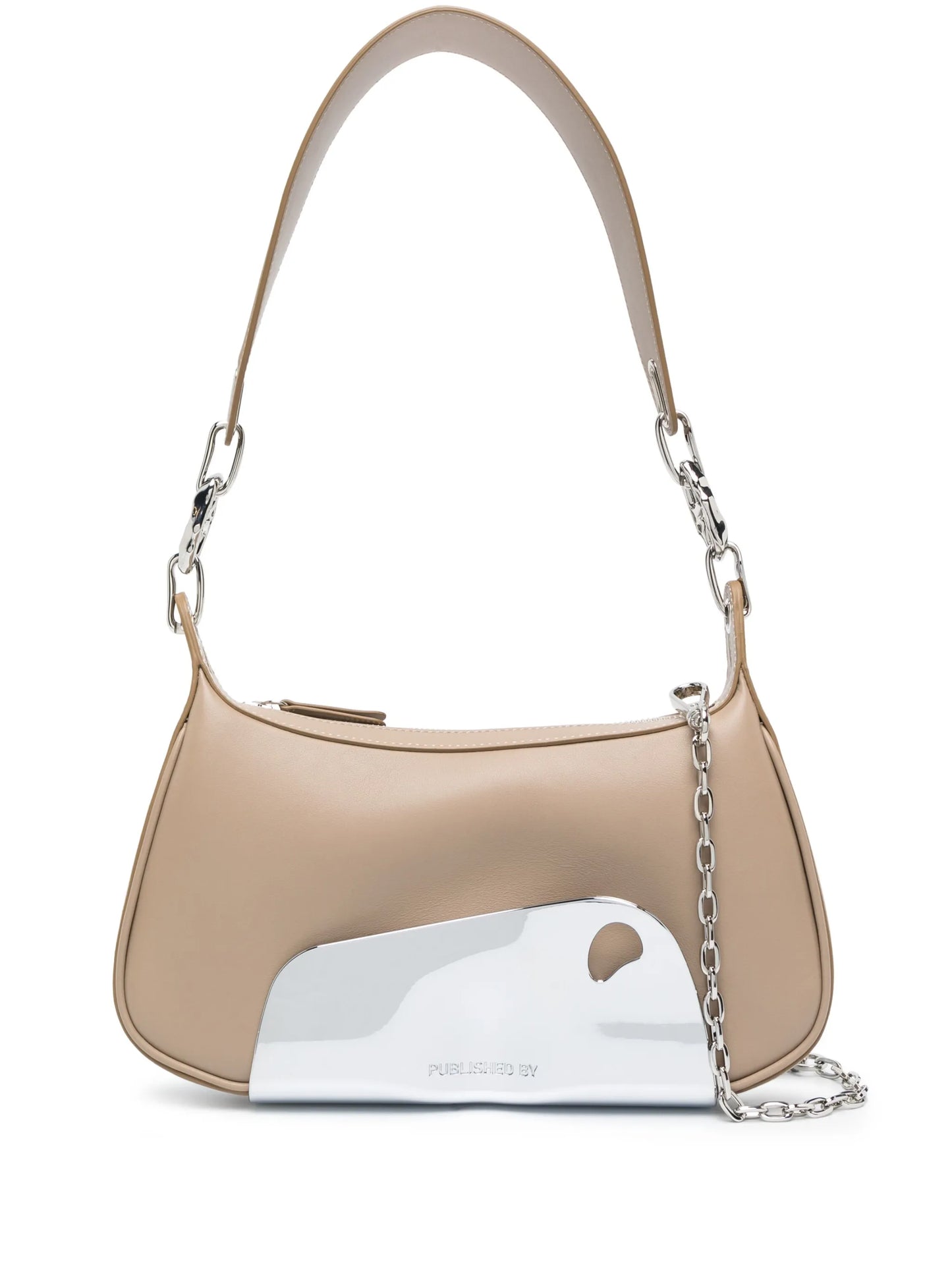 chrome-panel shoulder bag