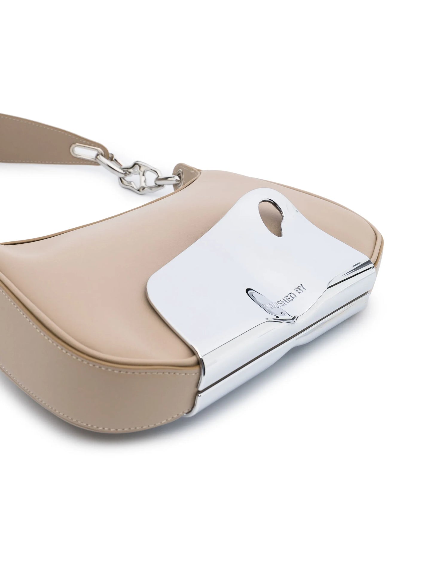 chrome-panel shoulder bag
