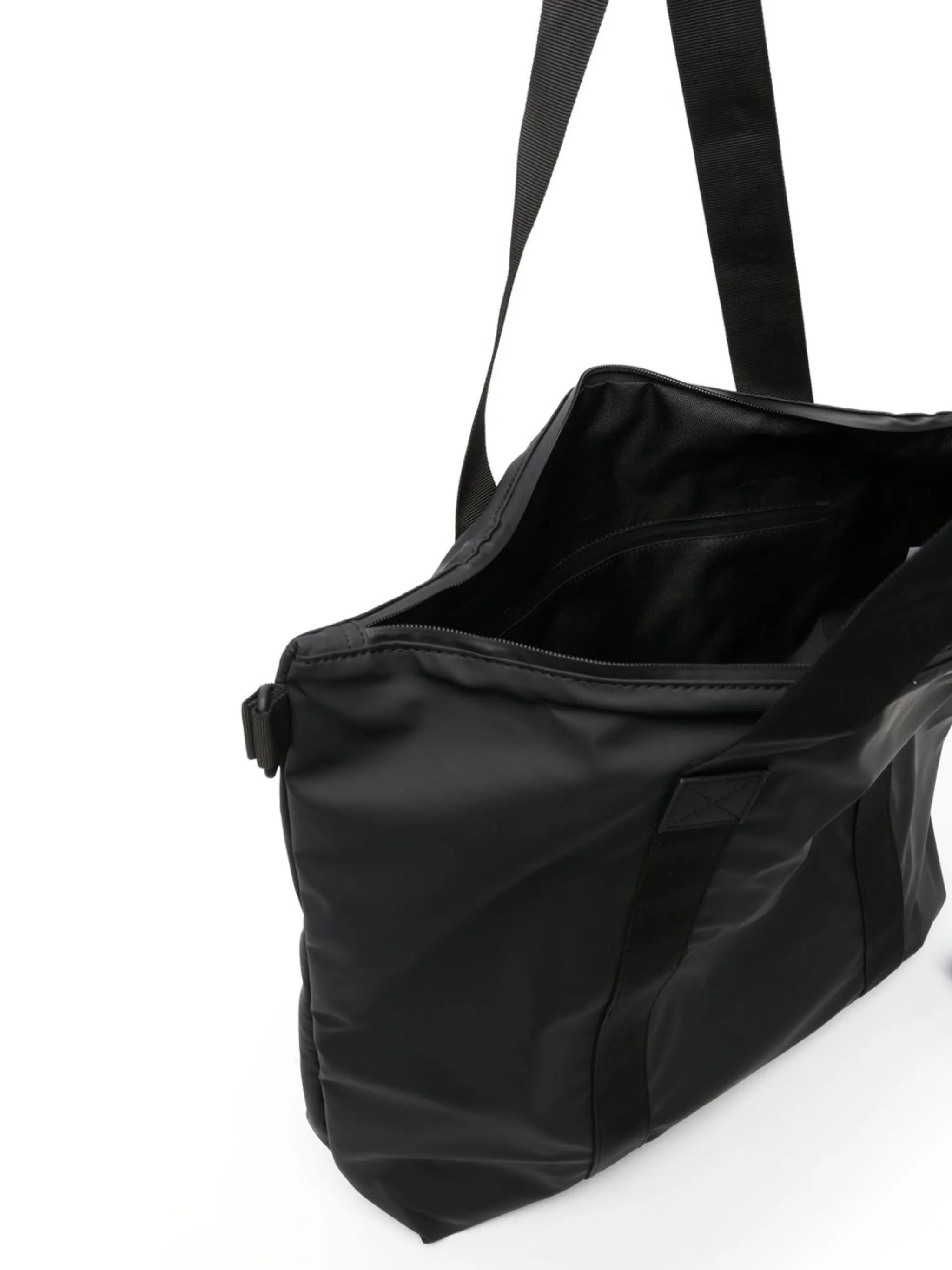 matte-finish zipped tote bag