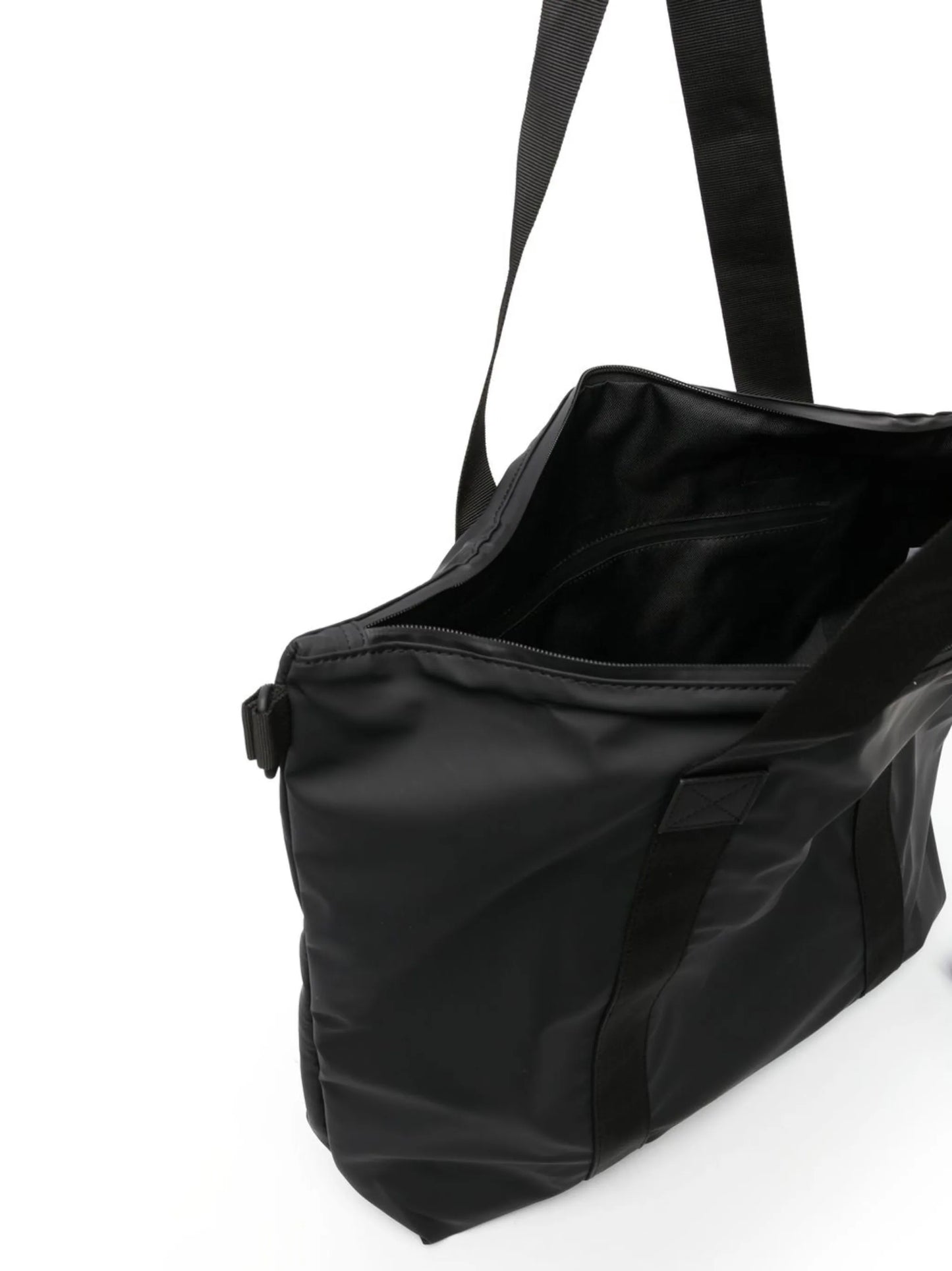 matte-finish zipped tote bag