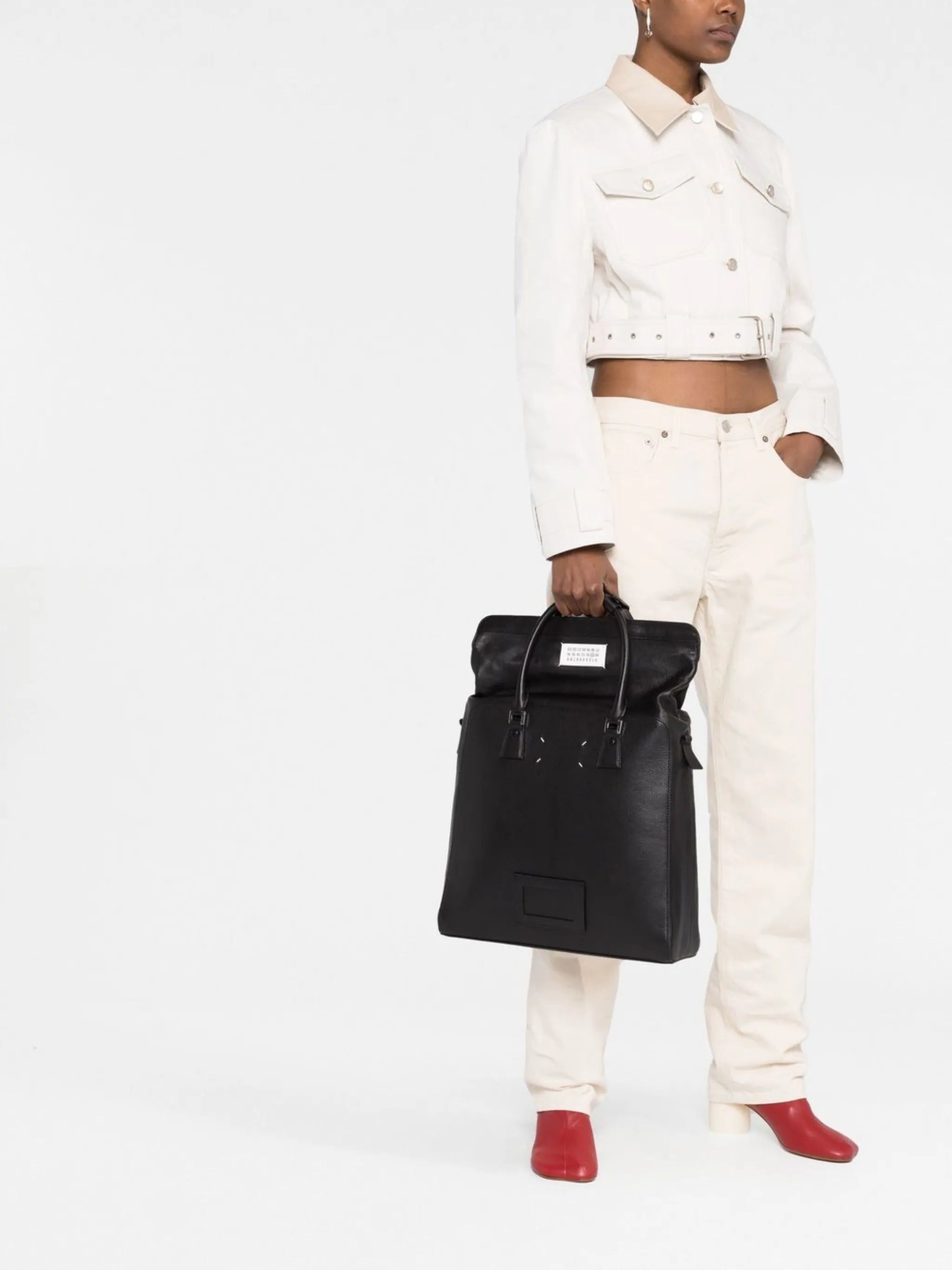 5AC Daily Vertical leather backpack