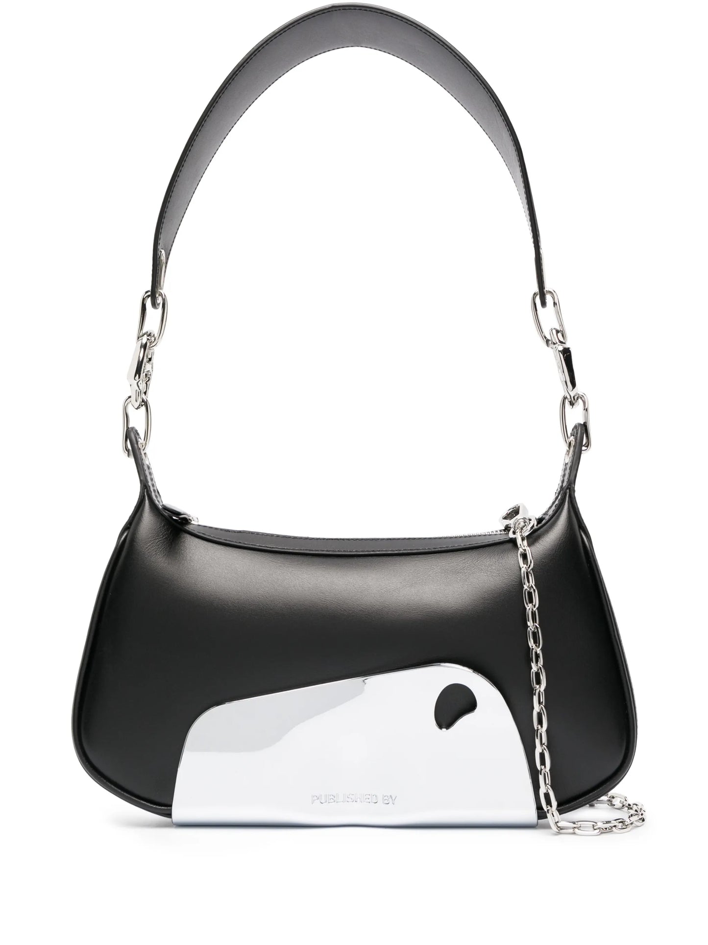 chrome-panel detail tote bag