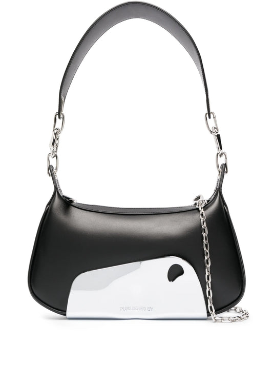 chrome-panel detail tote bag