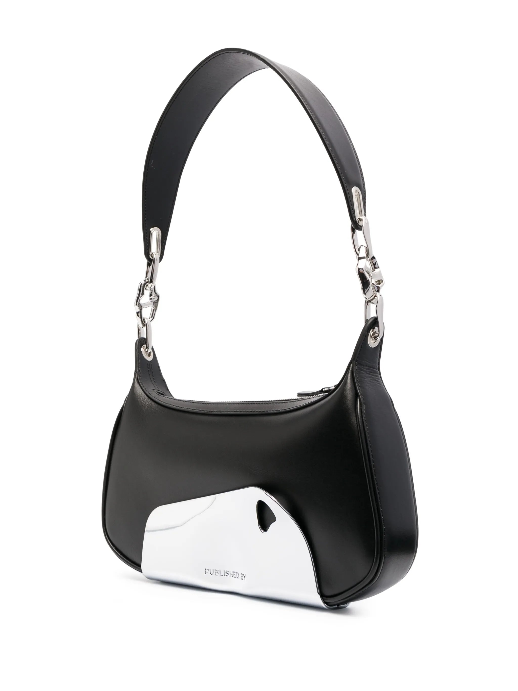 chrome-panel detail tote bag