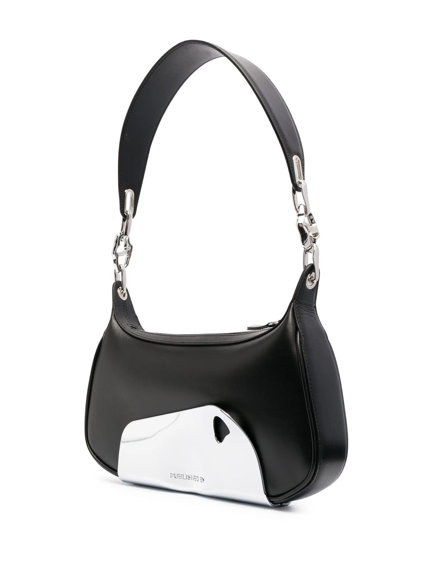 chrome-panel detail tote bag