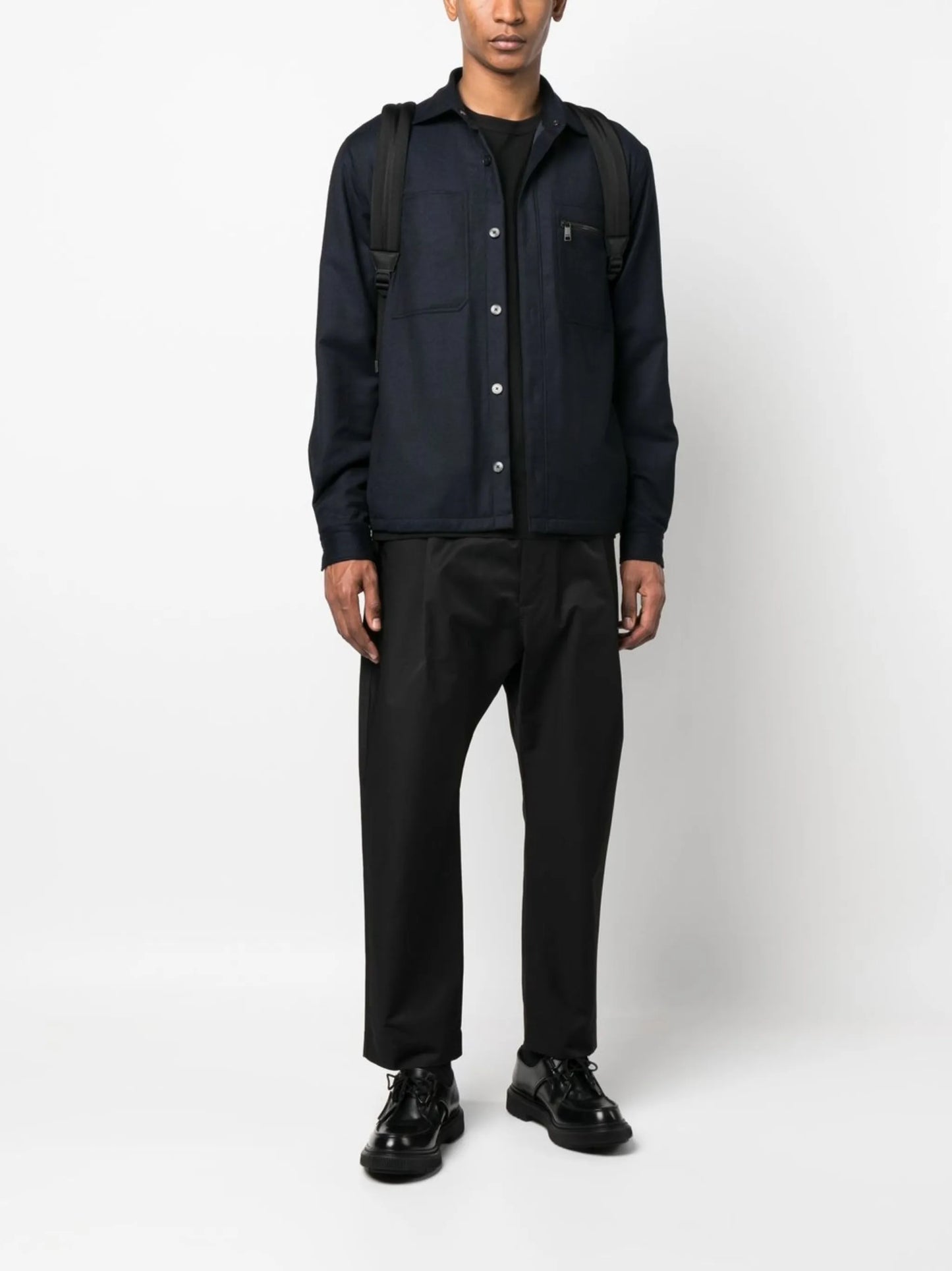 Gentile cotton-blend tapered-leg trousers