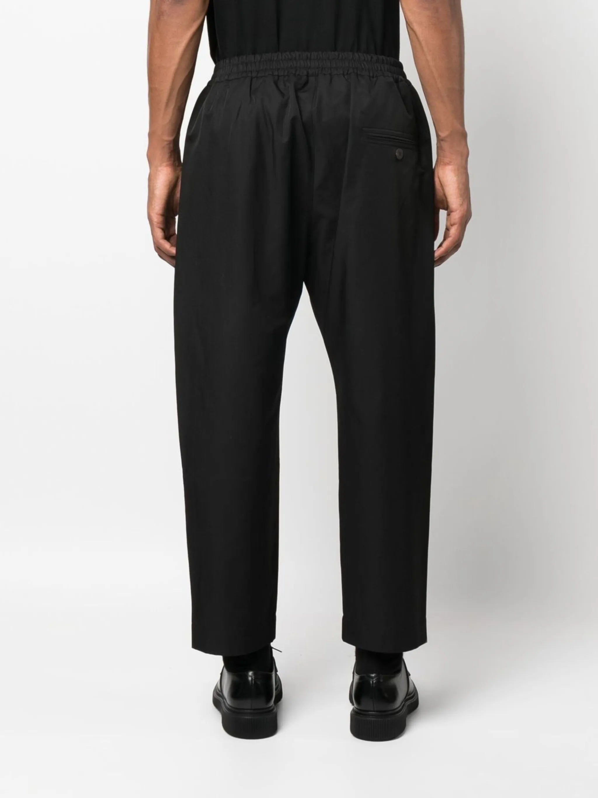 Gentile cotton-blend tapered-leg trousers