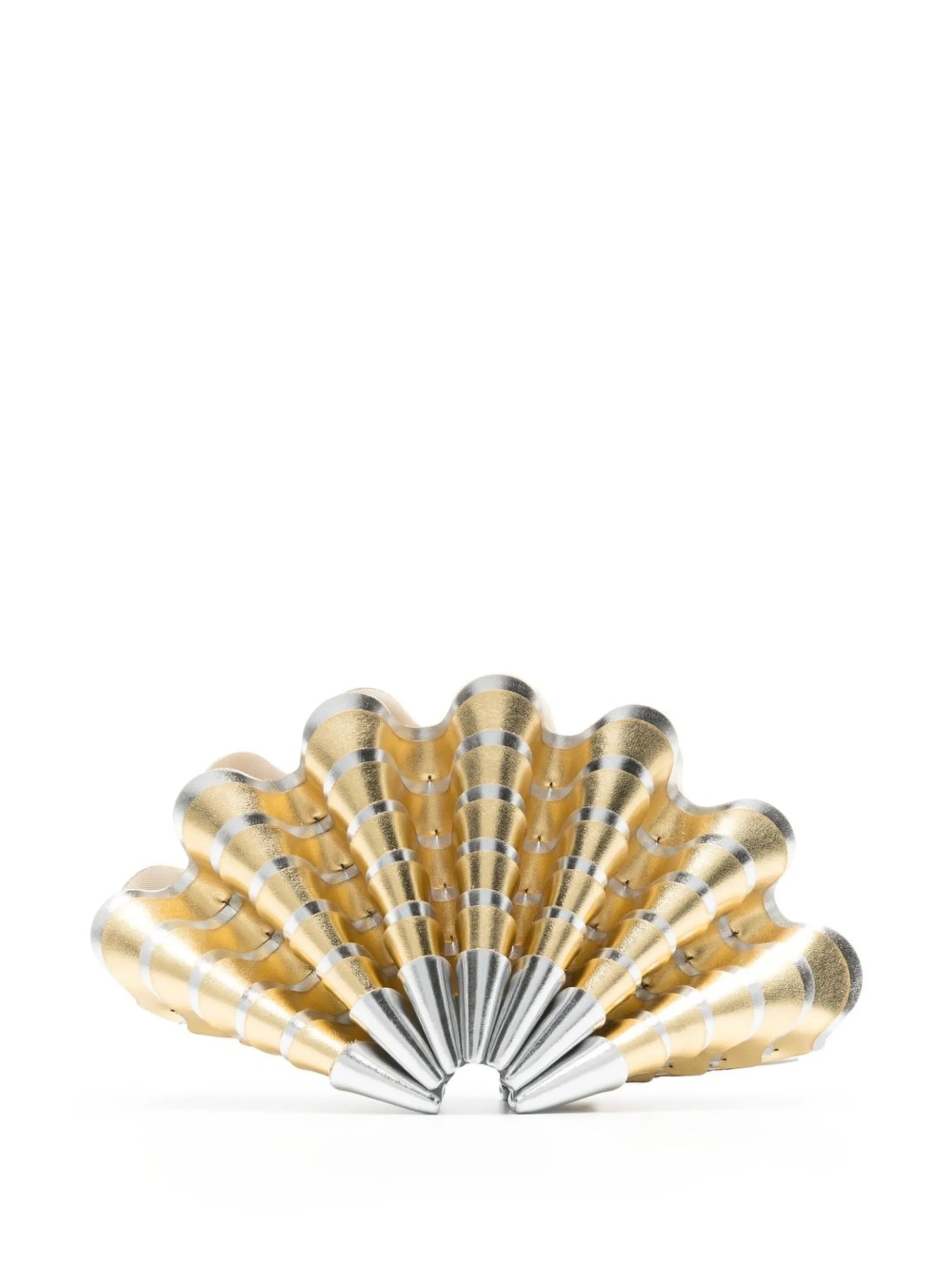 Sable Mouvant shell clutch bag