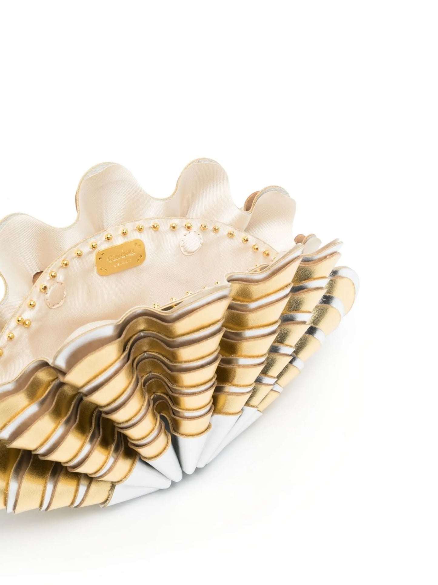 Sable Mouvant shell clutch bag