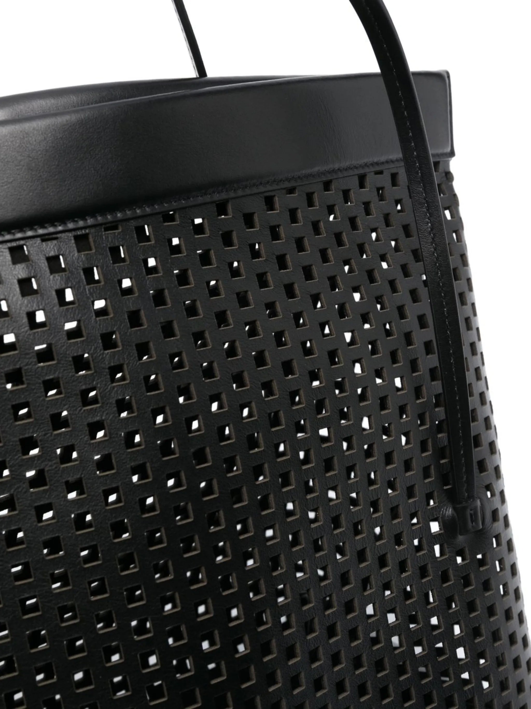 Joanna mesh leather tote bag