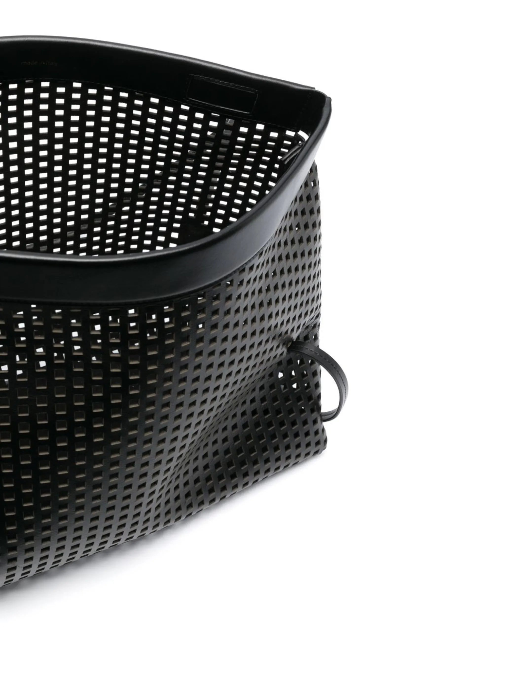 Joanna mesh leather tote bag