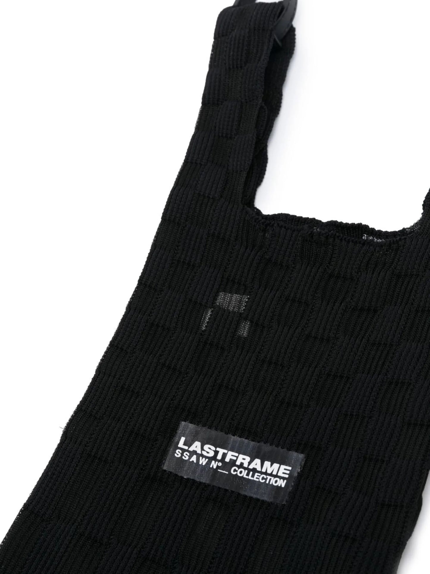 interwoven semi-sheer tote bag