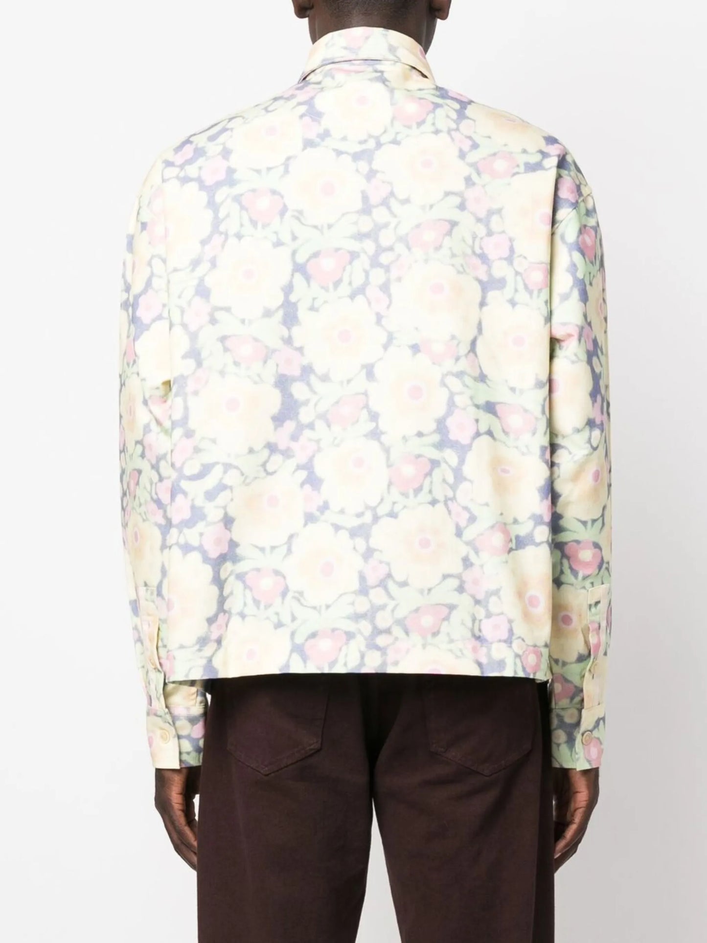 embroidered-logo long-sleeve shirt