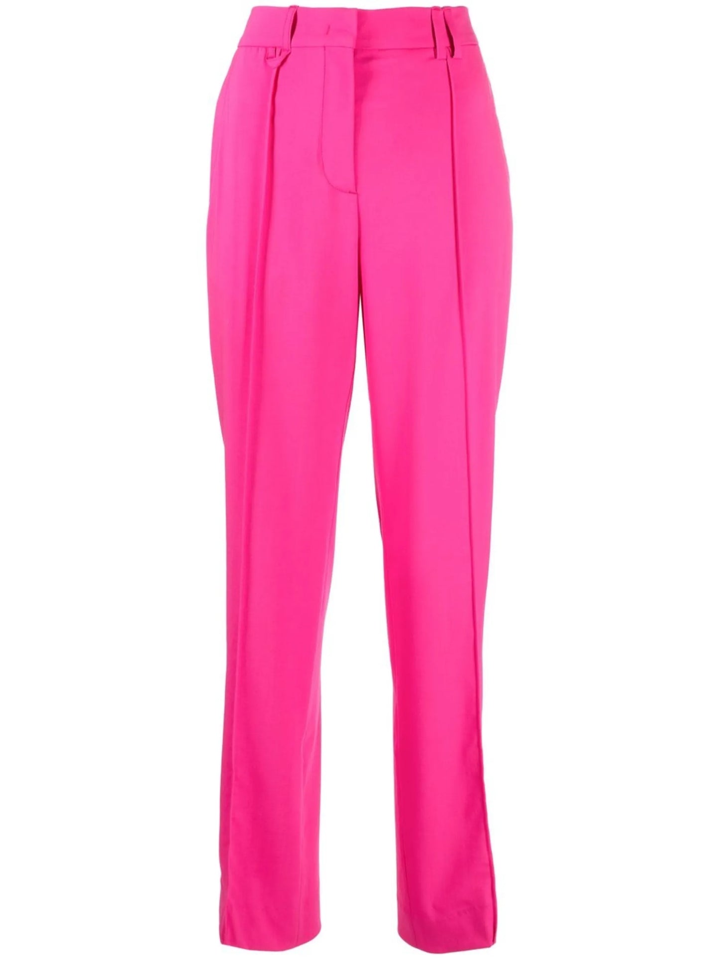 straight-leg tailored trousers
