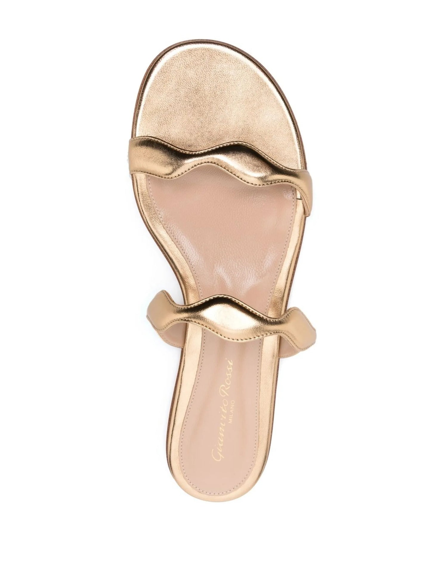 double-strap leather sandals