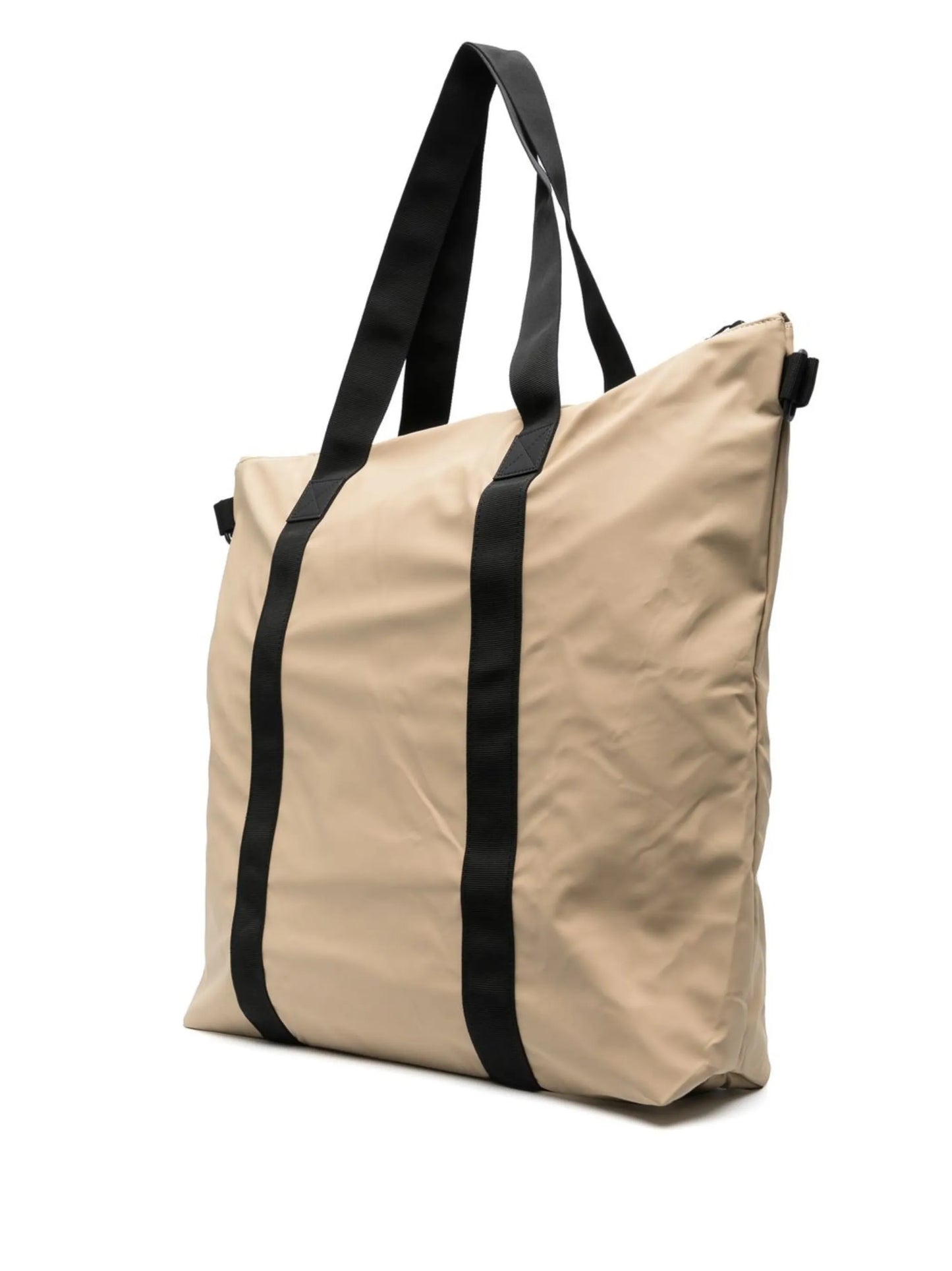 matte-finish zipped tote bag