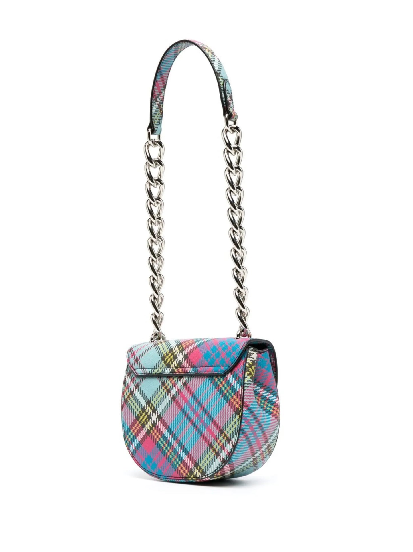 Sofia tartan-check crossbody bag