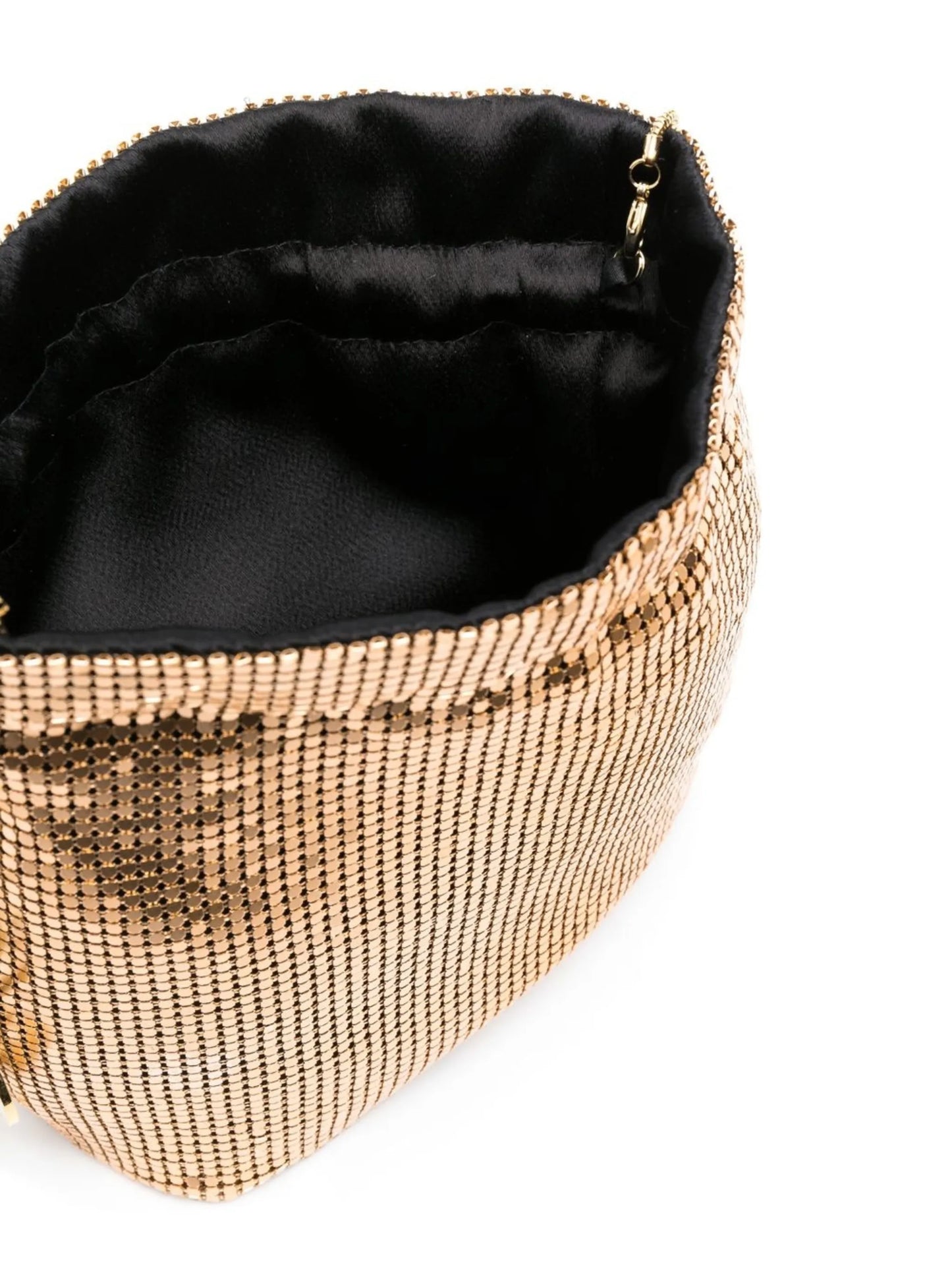 Selene metallic-mesh mini bag