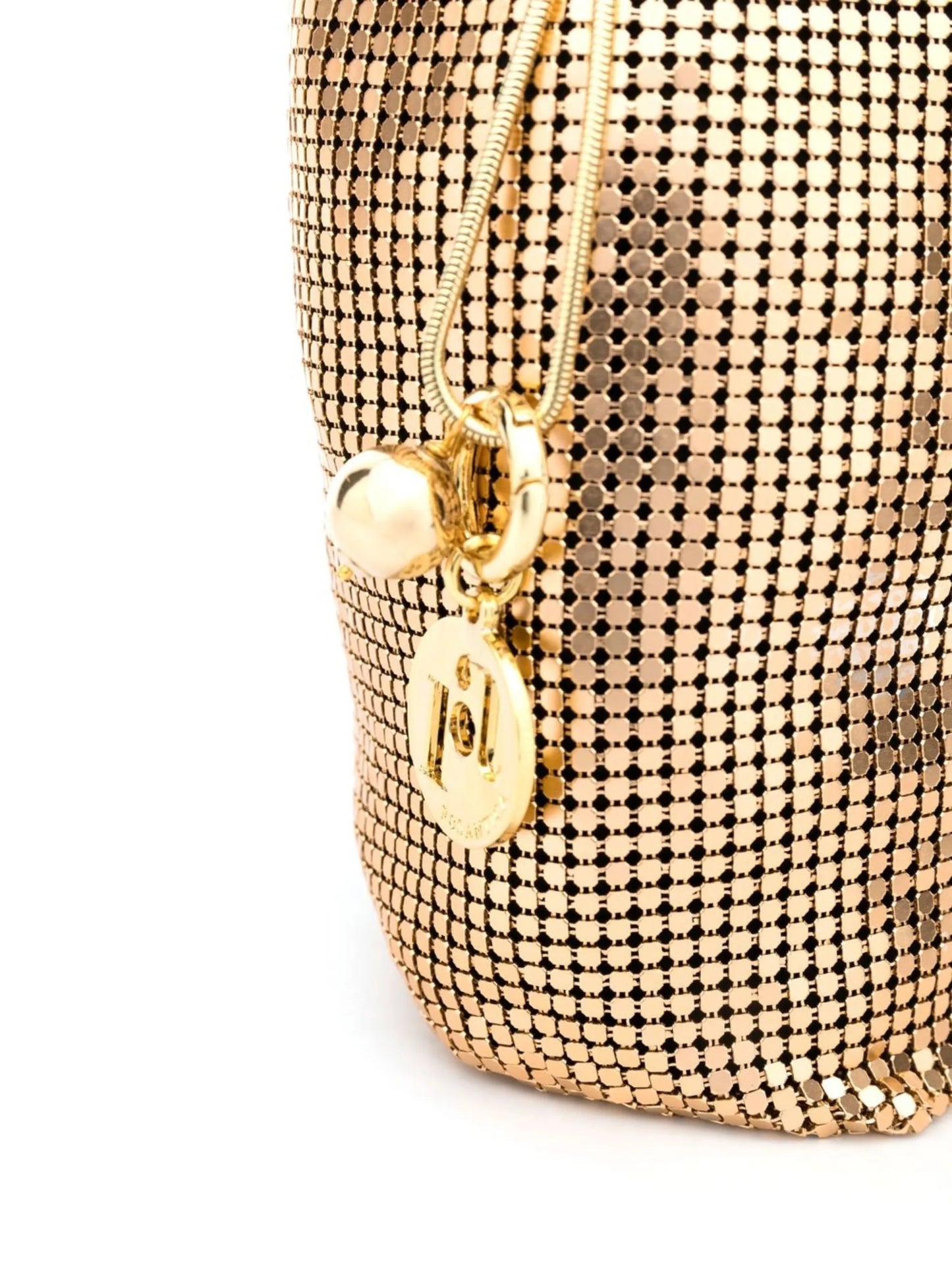 Selene metallic-mesh mini bag