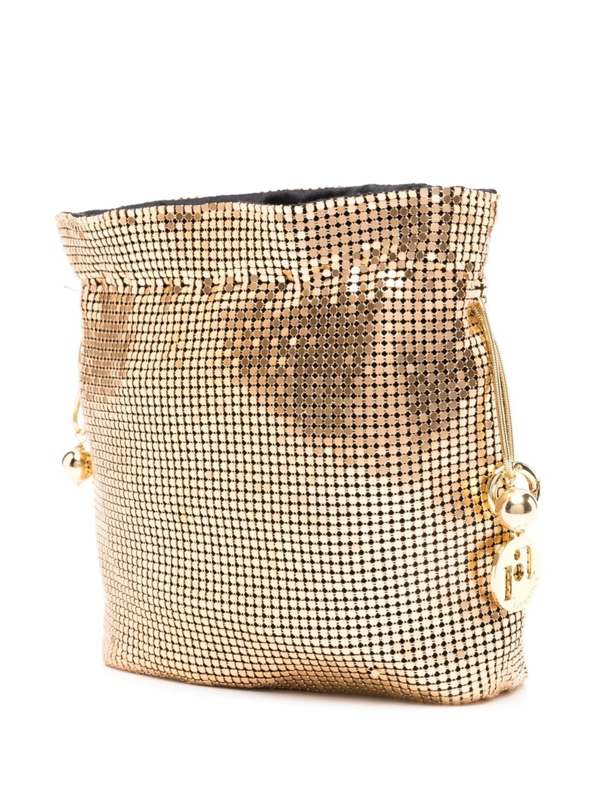 Selene metallic-mesh mini bag