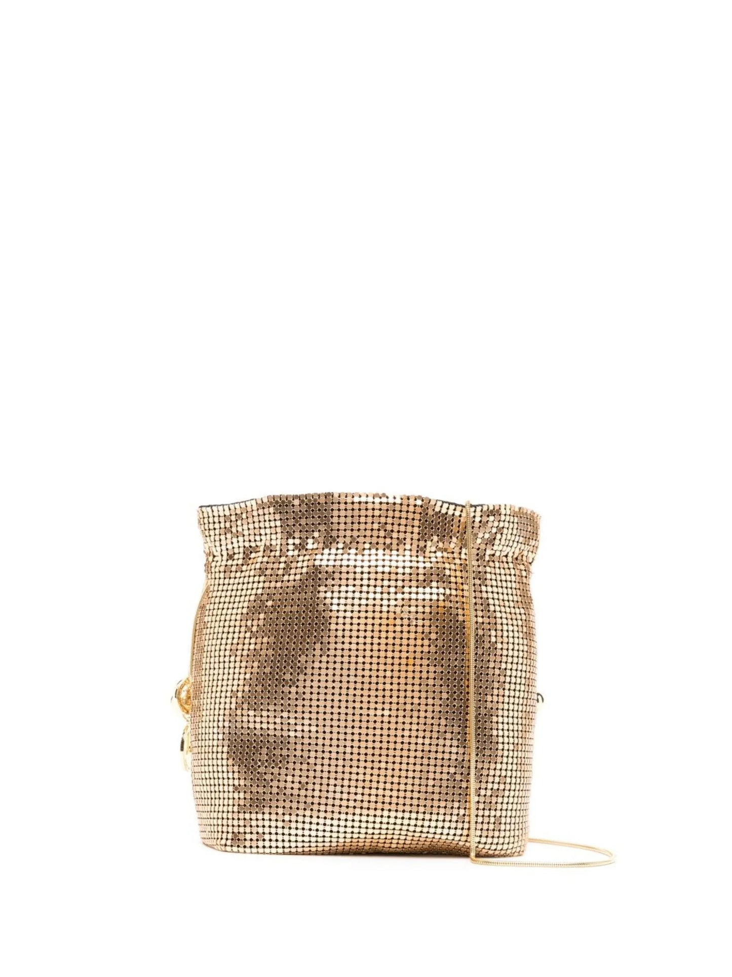 Selene metallic-mesh mini bag