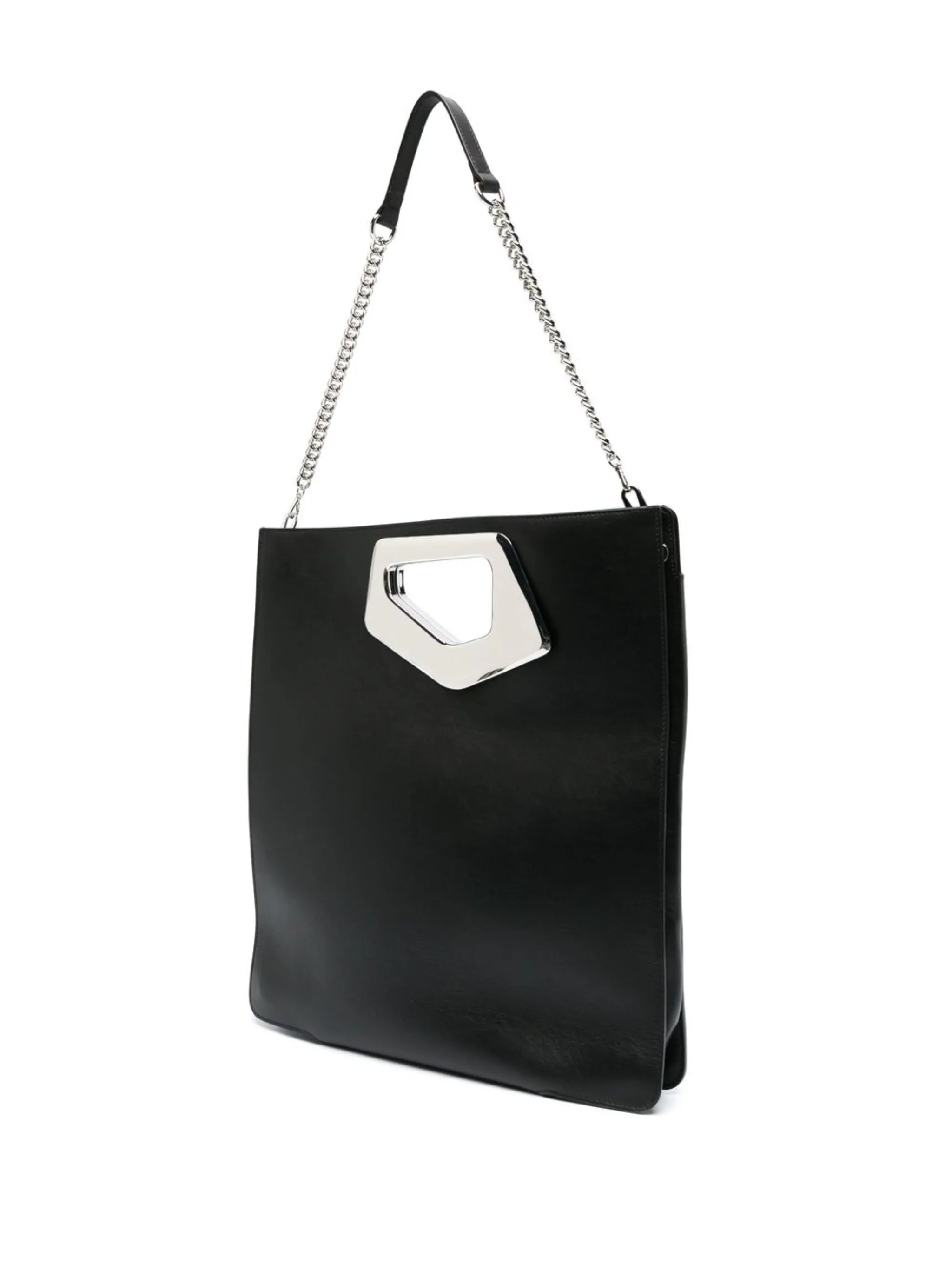 tall leather tote bag