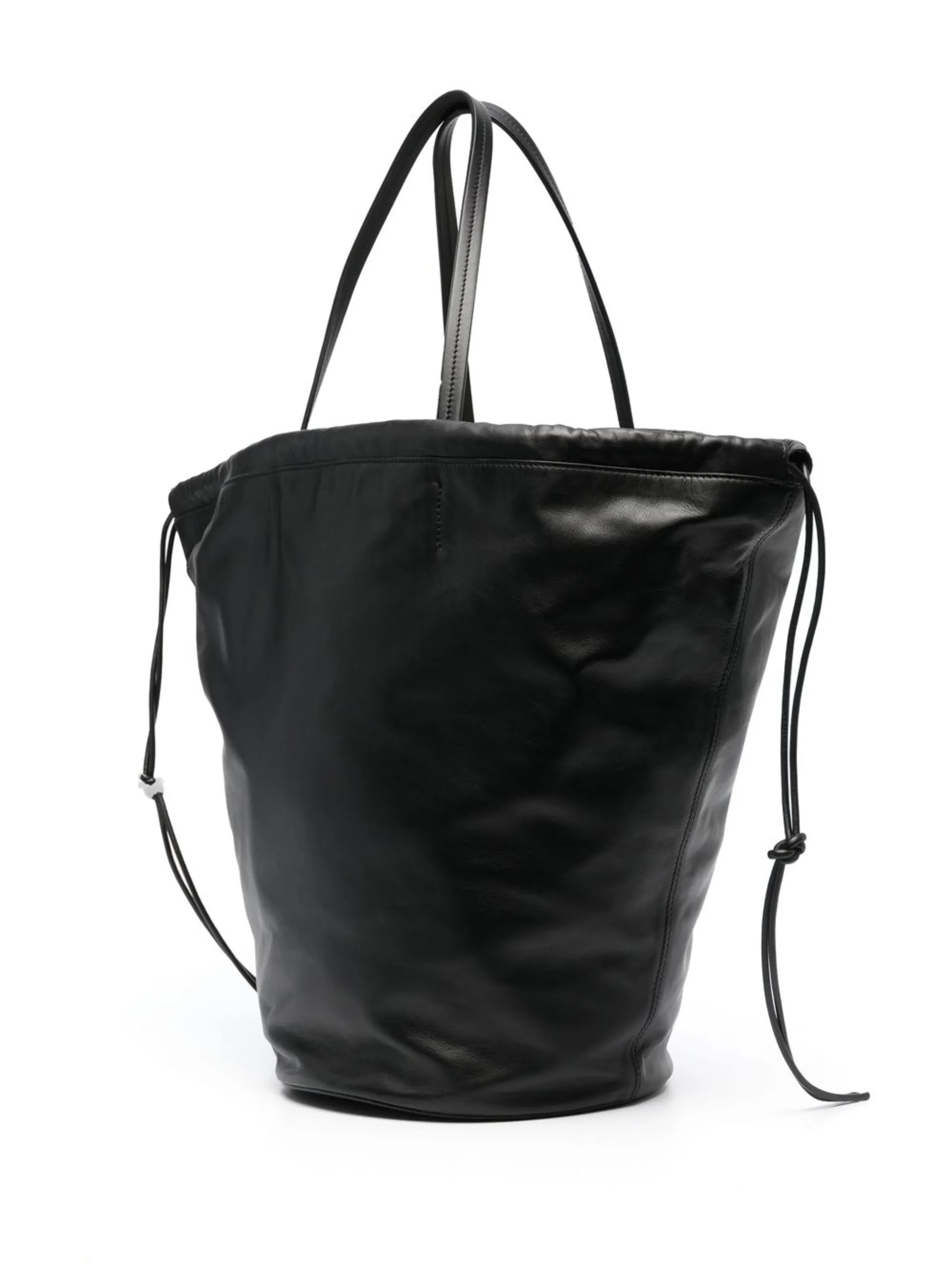 Osa leather drawstring tote bag