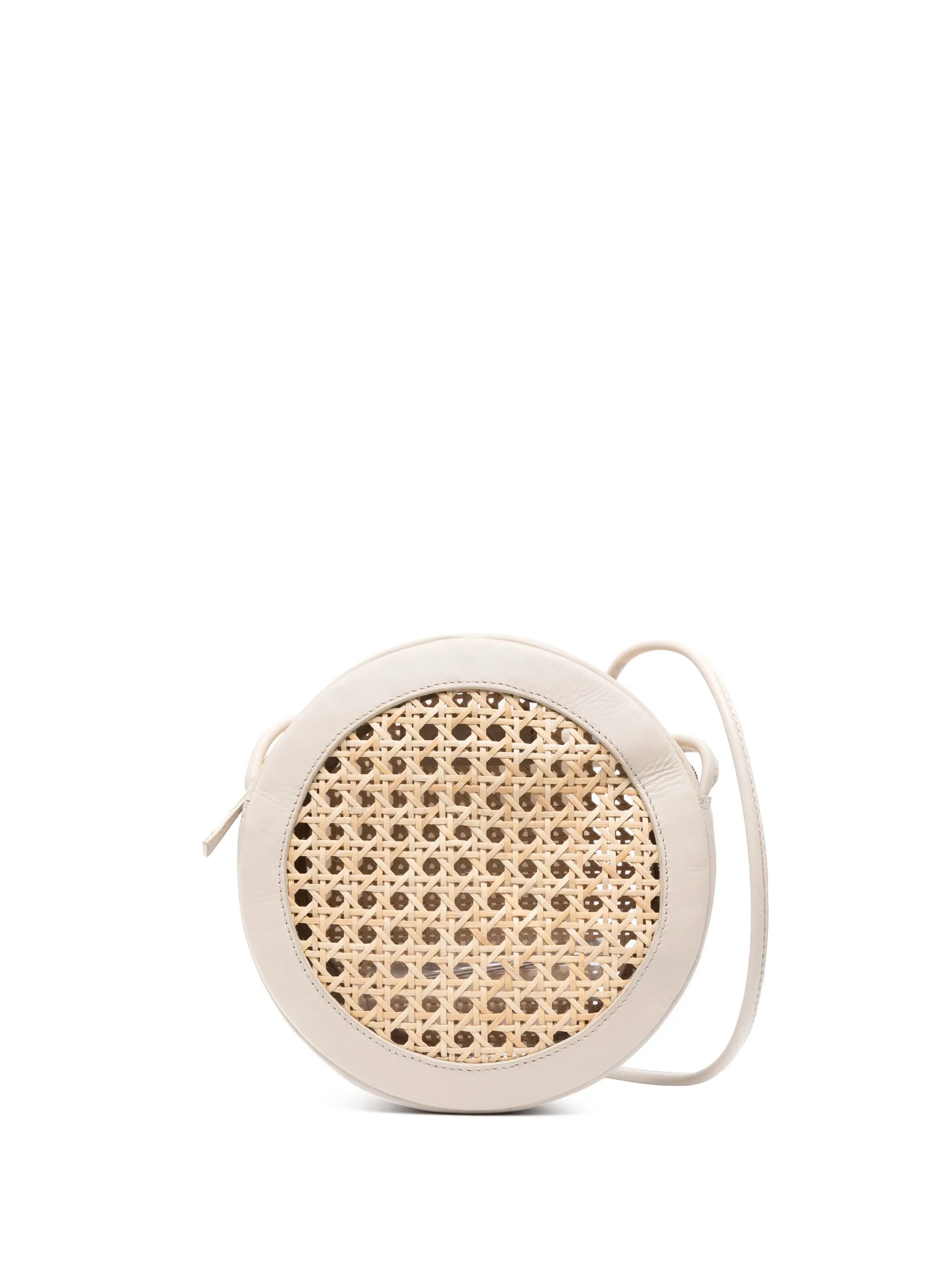 round straw crossbody bag