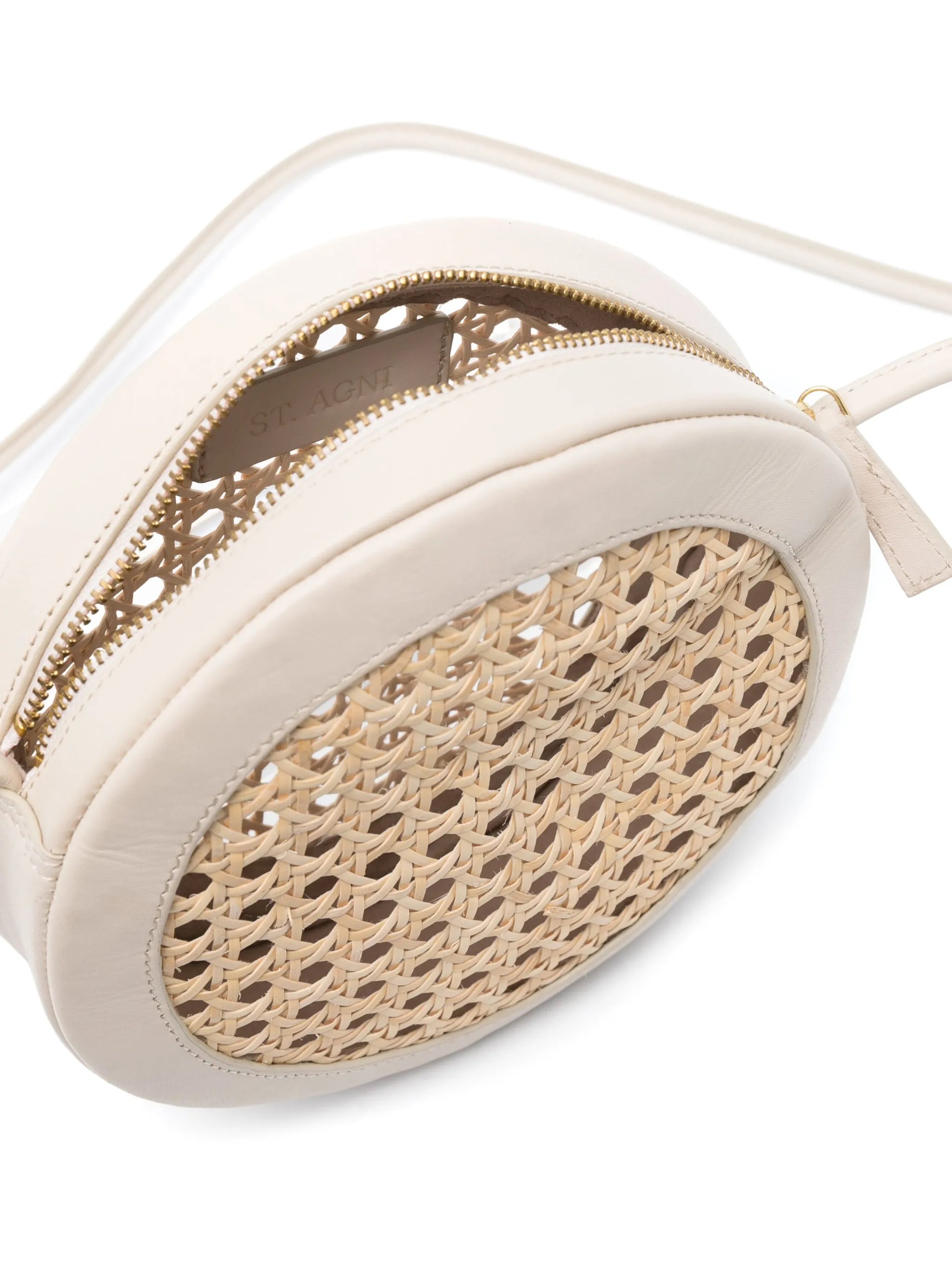 round straw crossbody bag