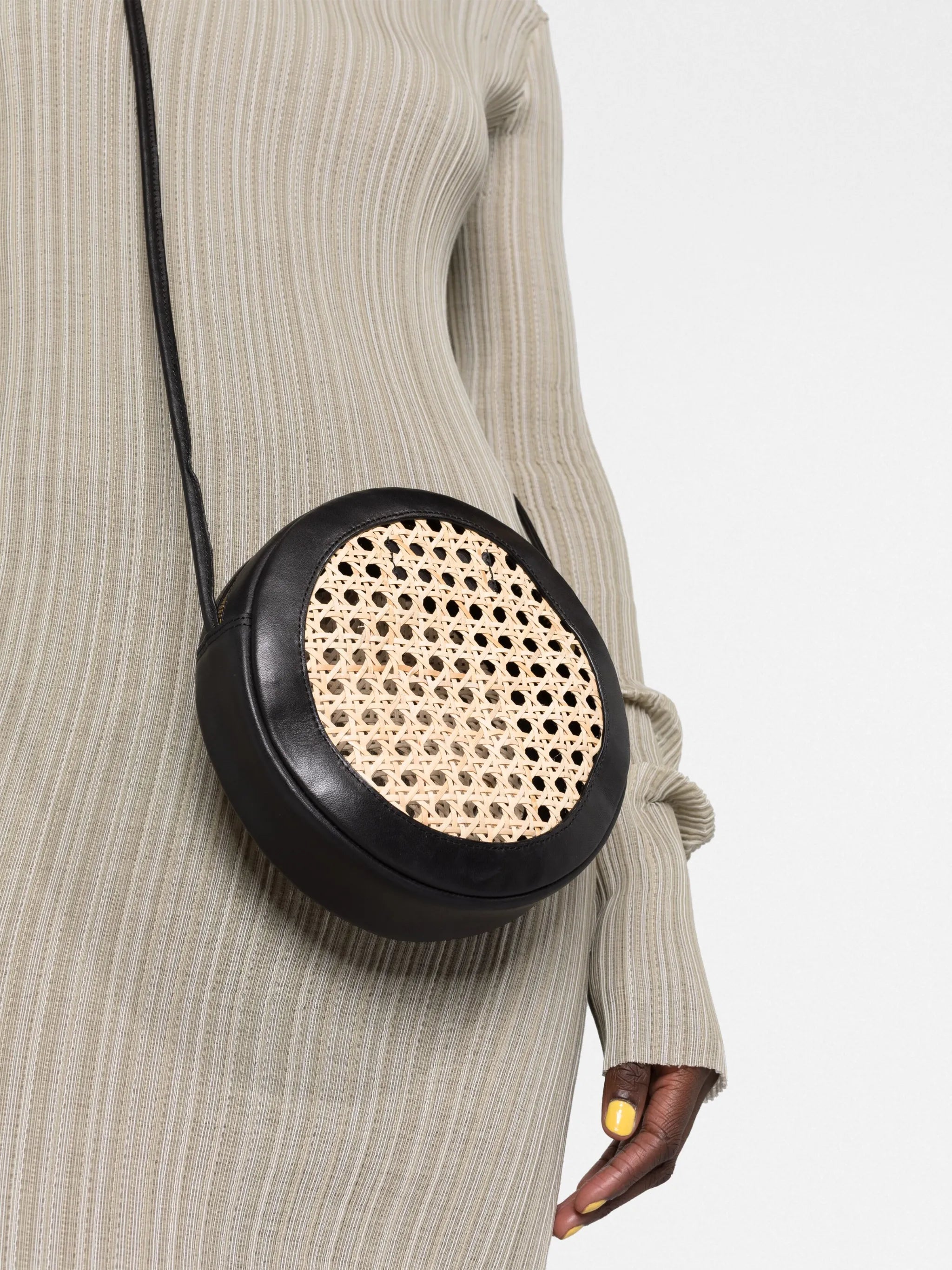 rattan crossbody bag