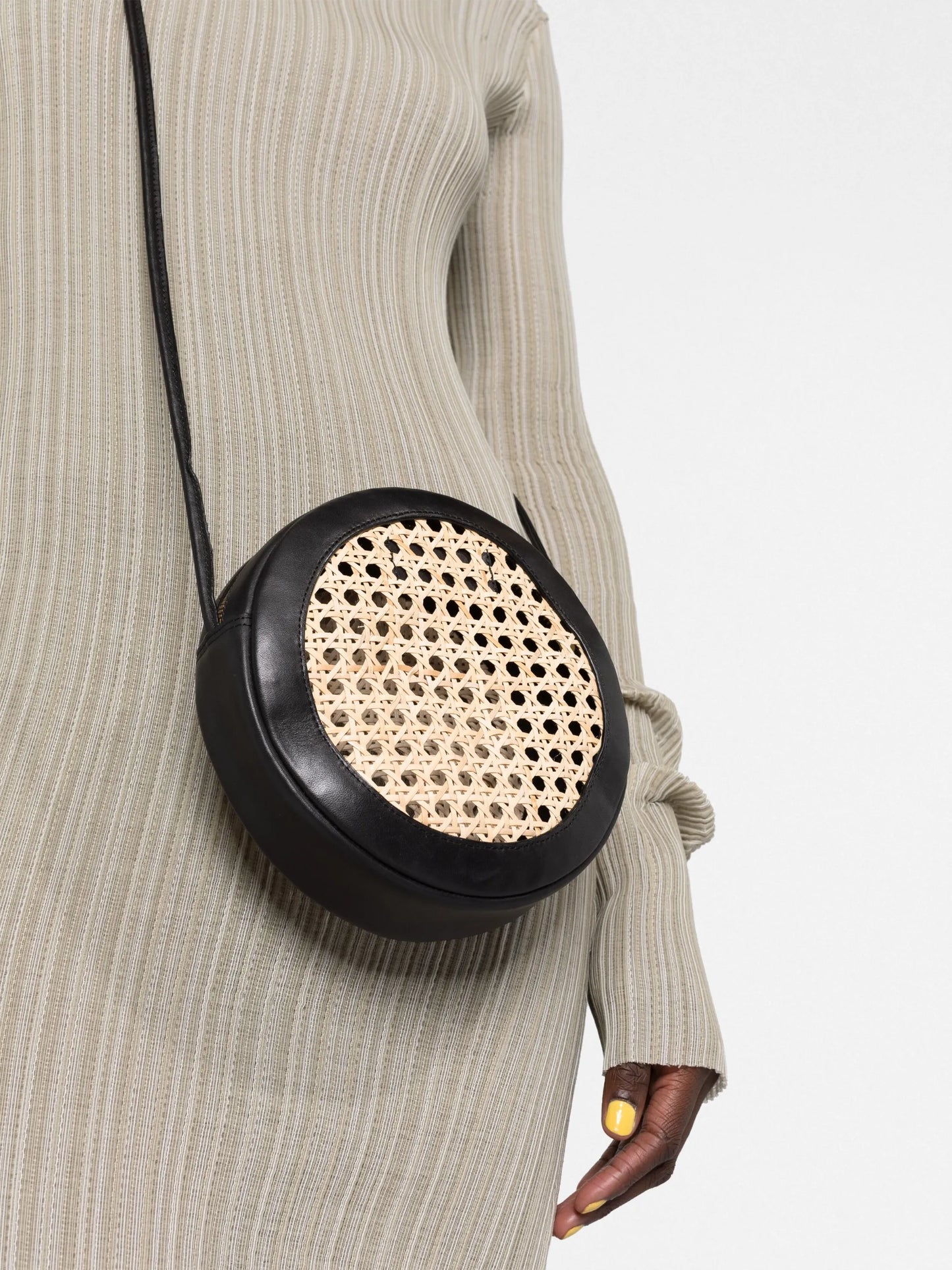 rattan crossbody bag