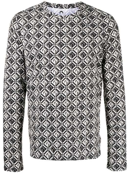 crescent moon print T-shirt