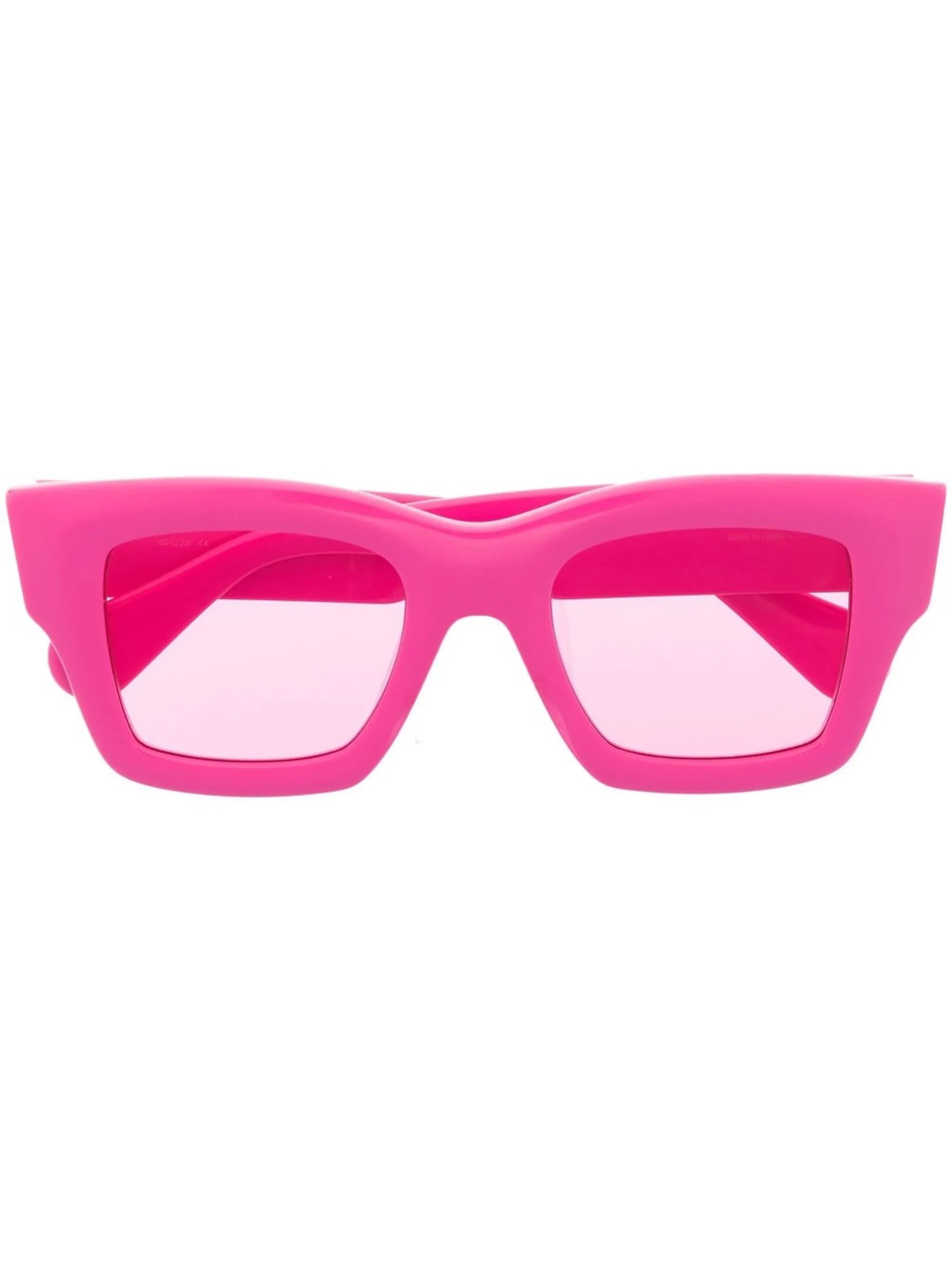 logo-plaque square-frame sunglasses