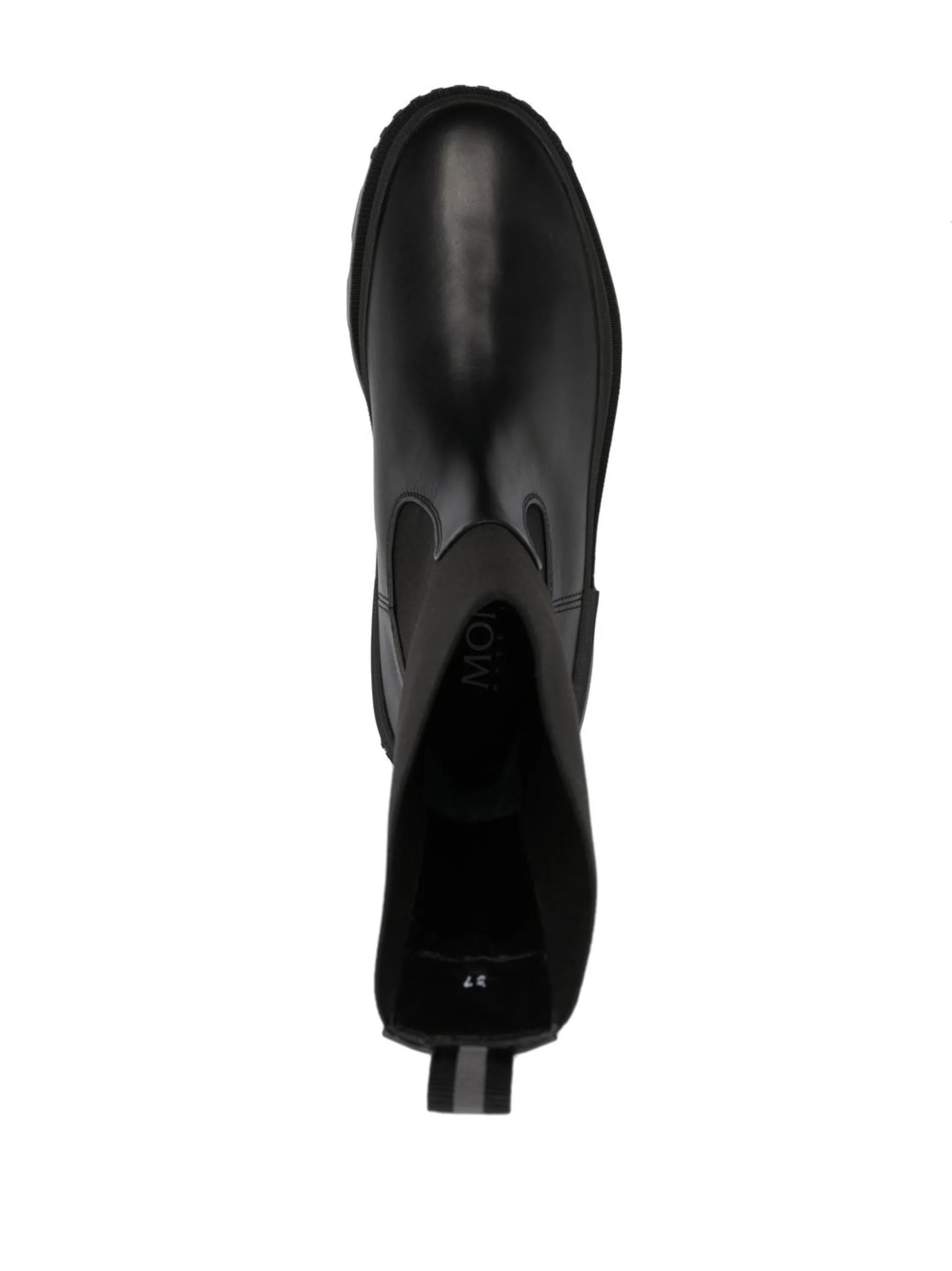 ridged-sole panelled boots