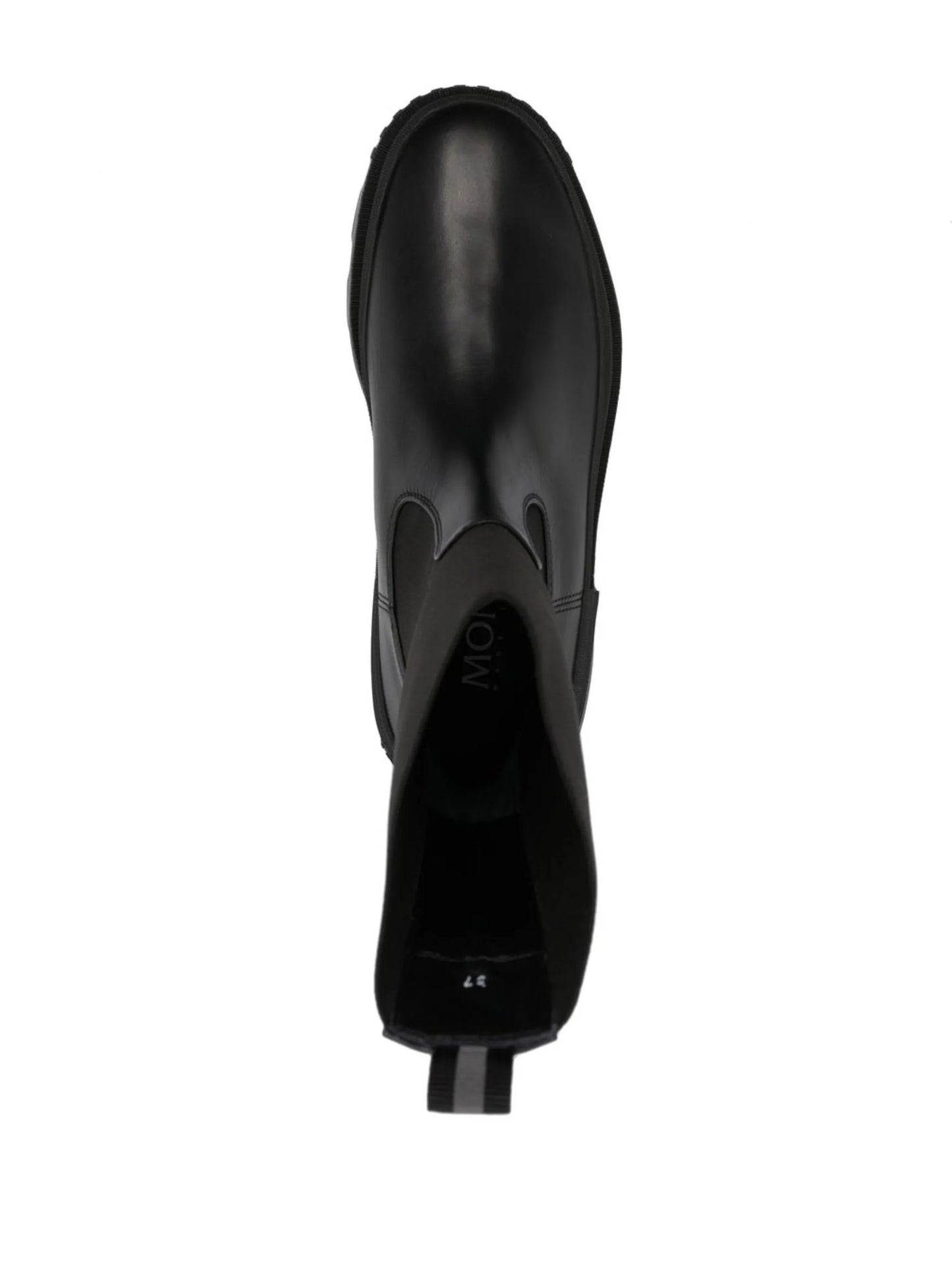 ridged-sole panelled boots