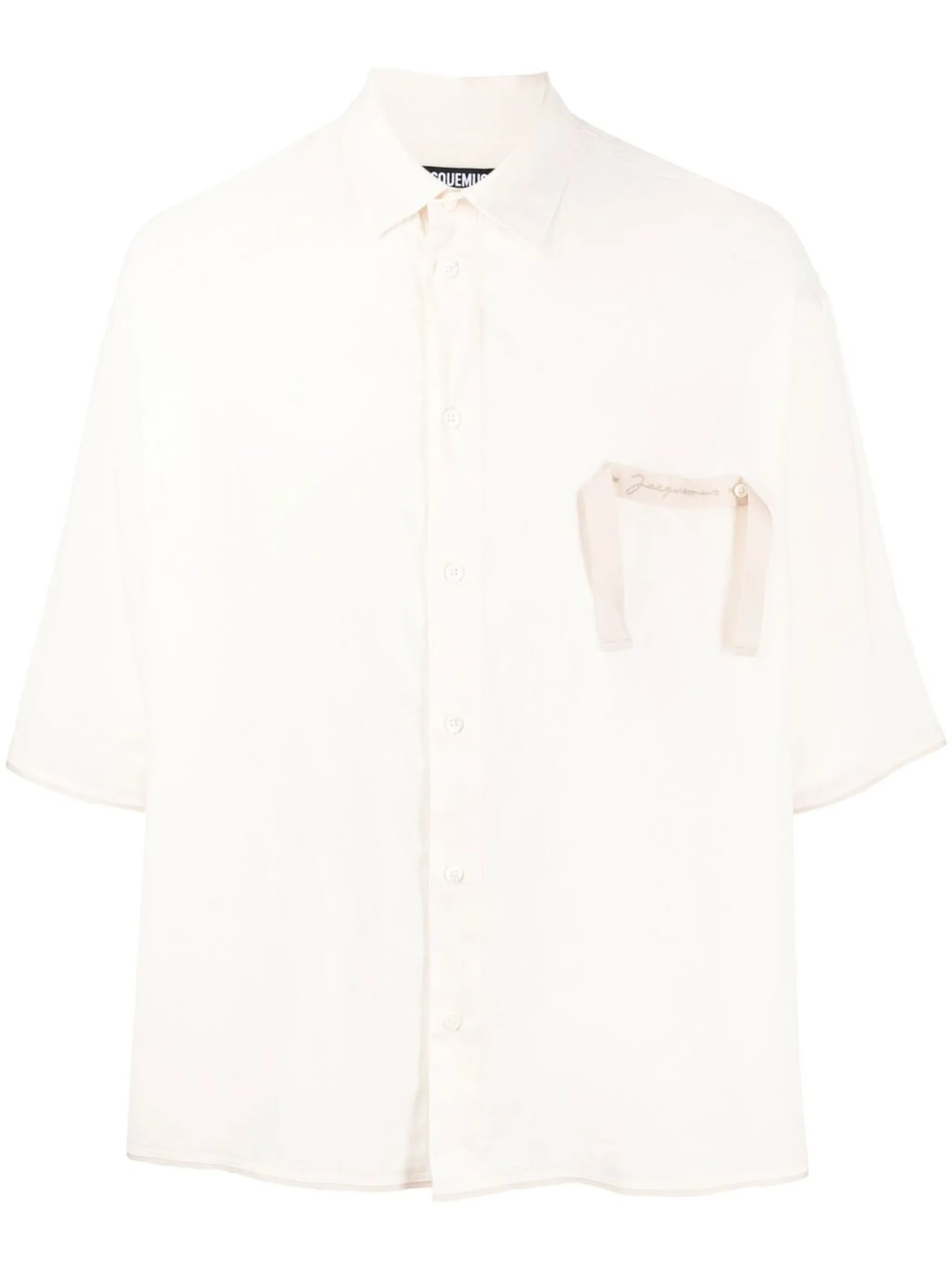 embroidered-logo short-sleeve shirt