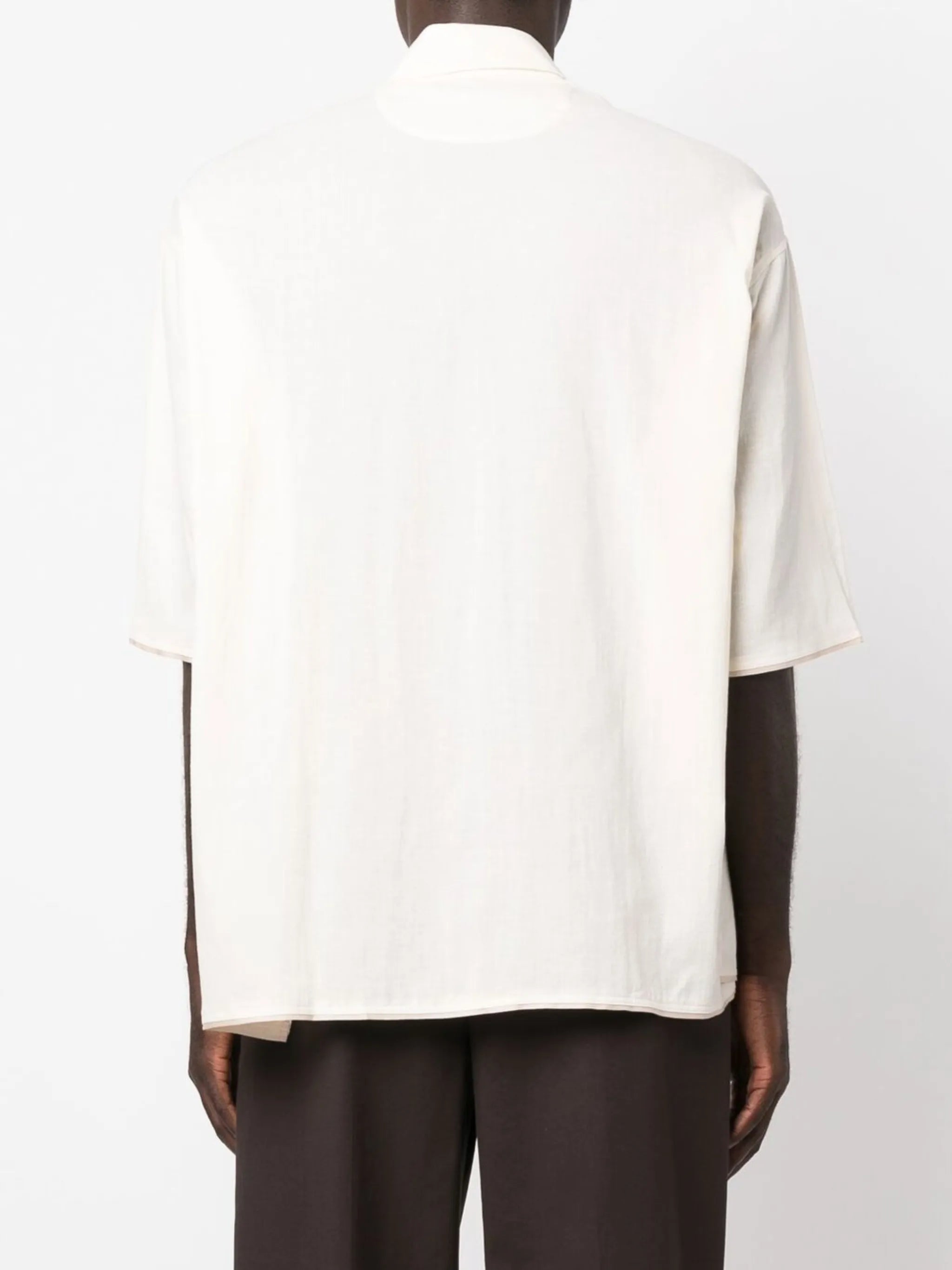 embroidered-logo short-sleeve shirt
