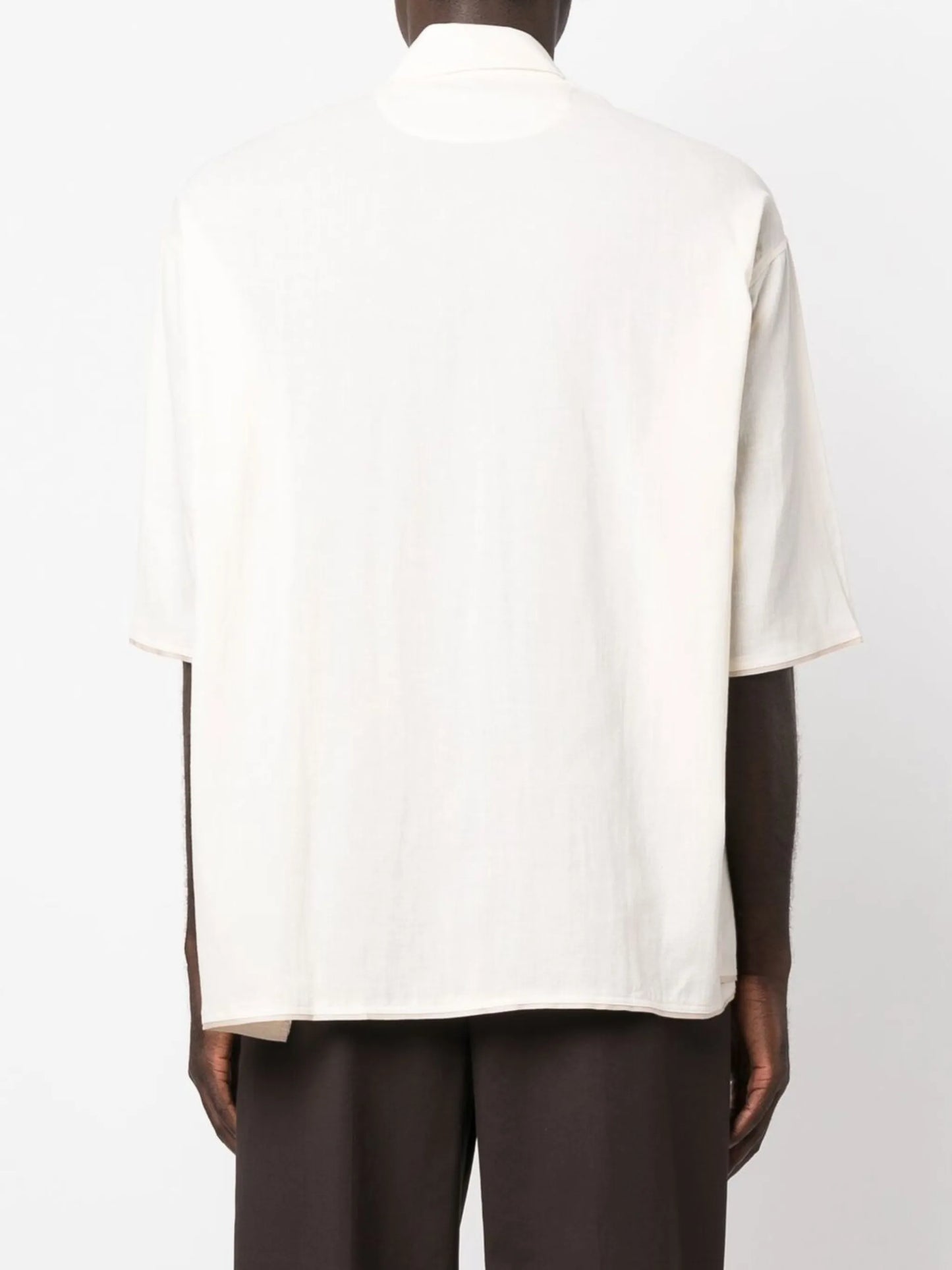 embroidered-logo short-sleeve shirt