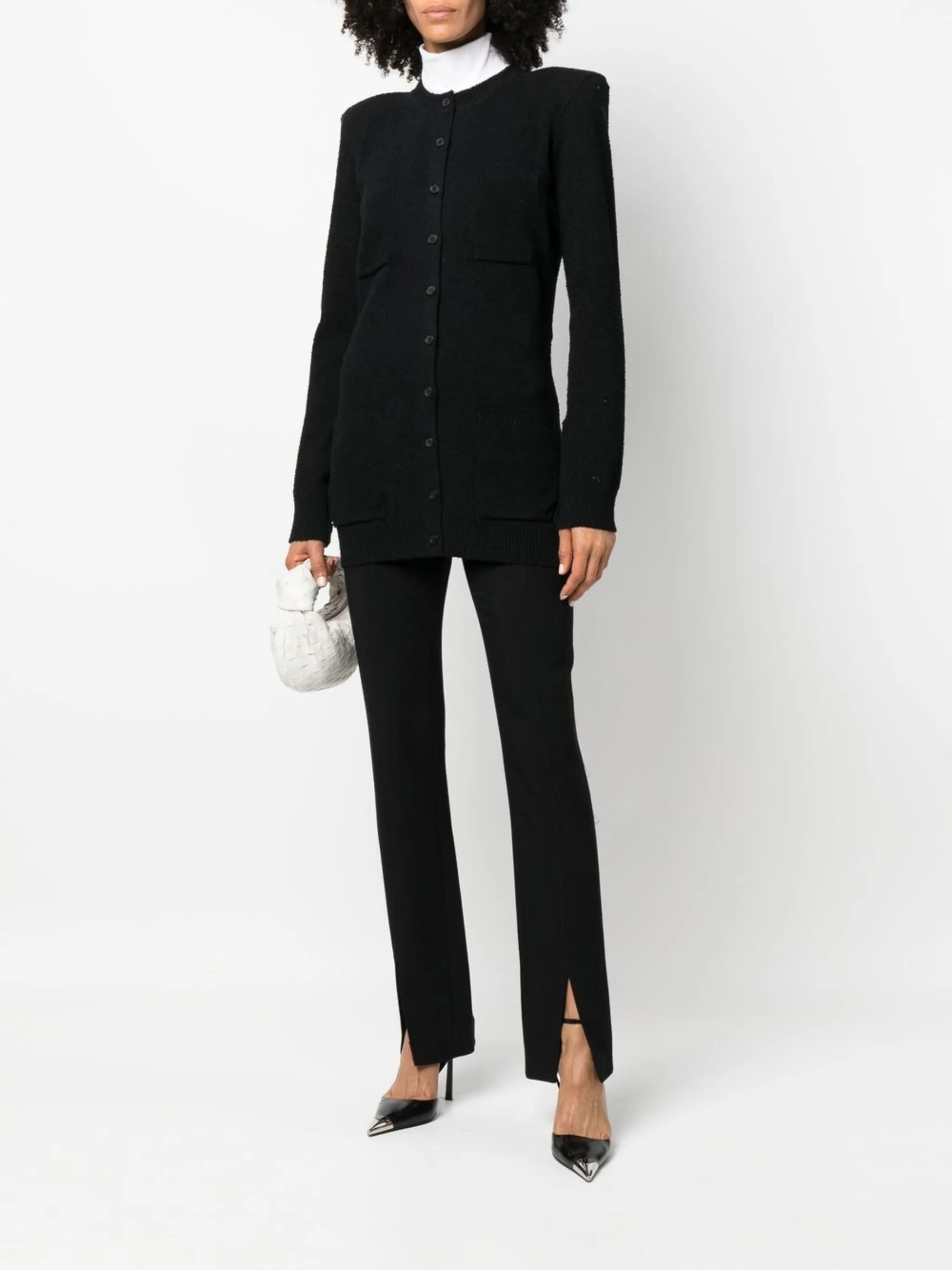 button-up cotton cardigan