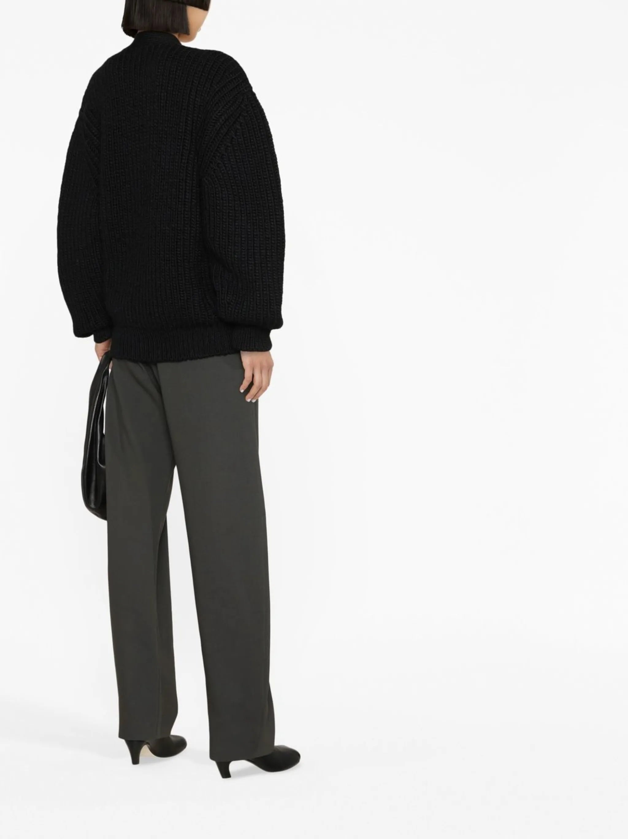 chunky-knit oversized cardigan