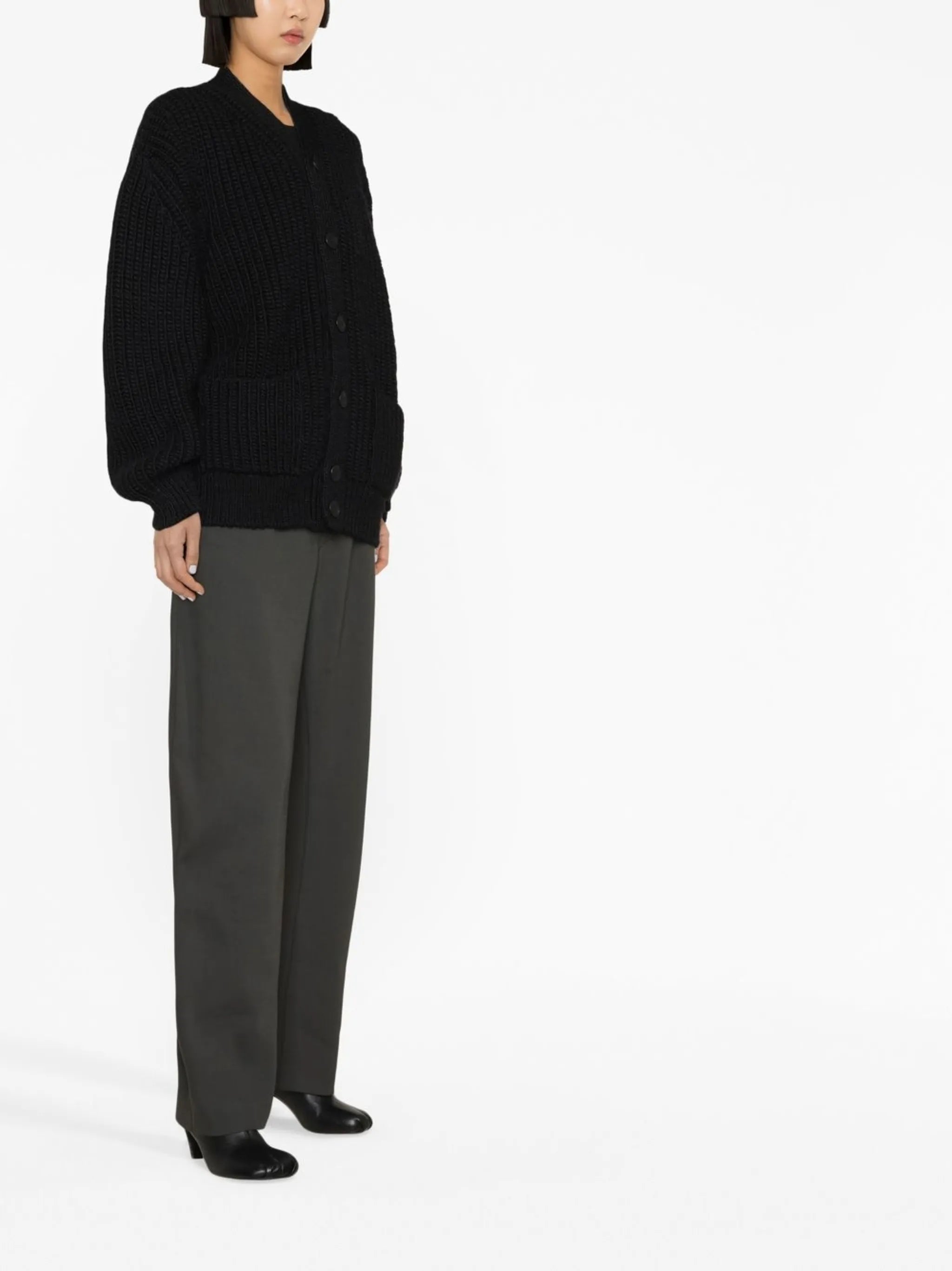 chunky-knit oversized cardigan
